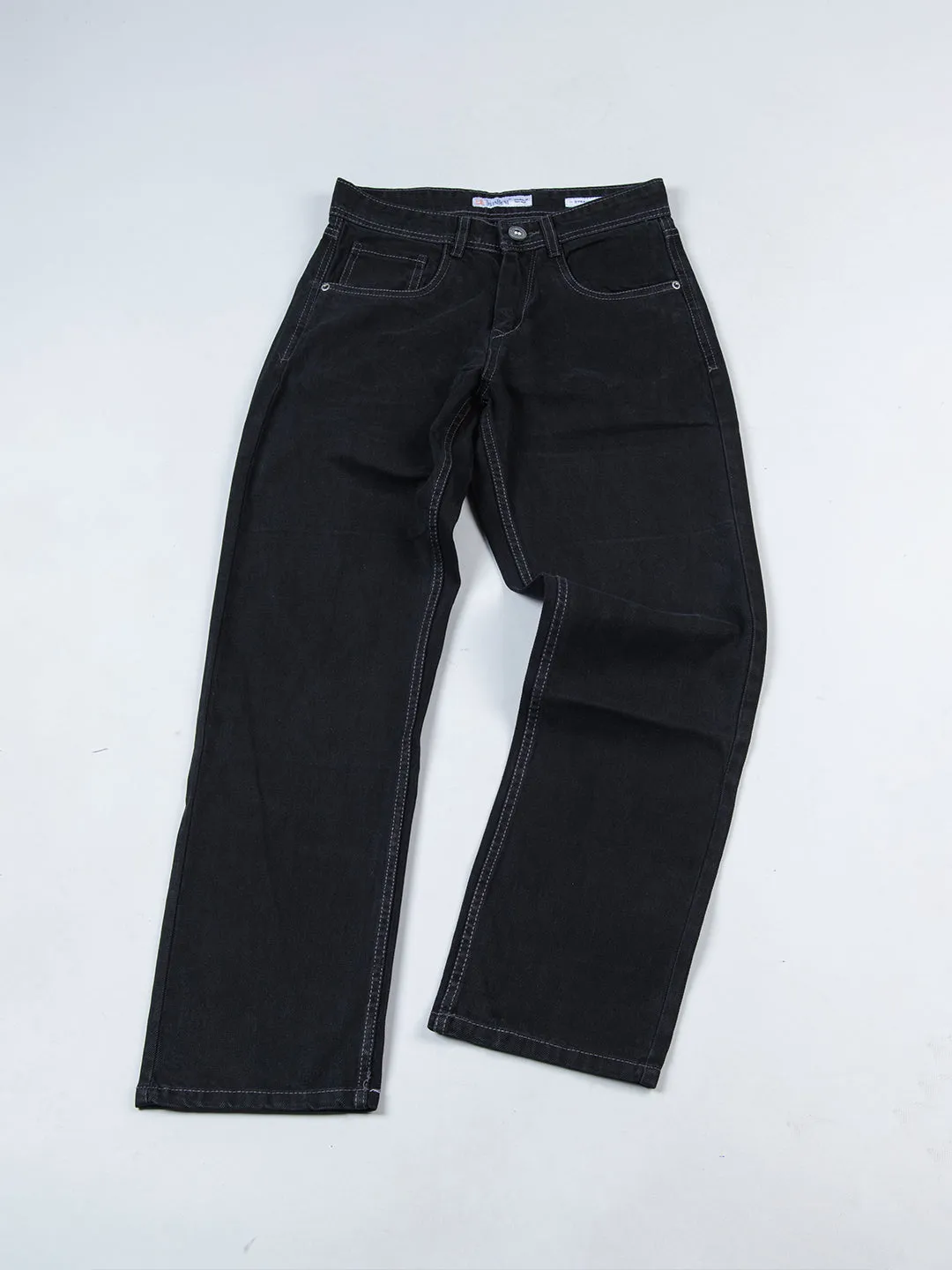 Dark Grey Straight Fit Men's Jeans