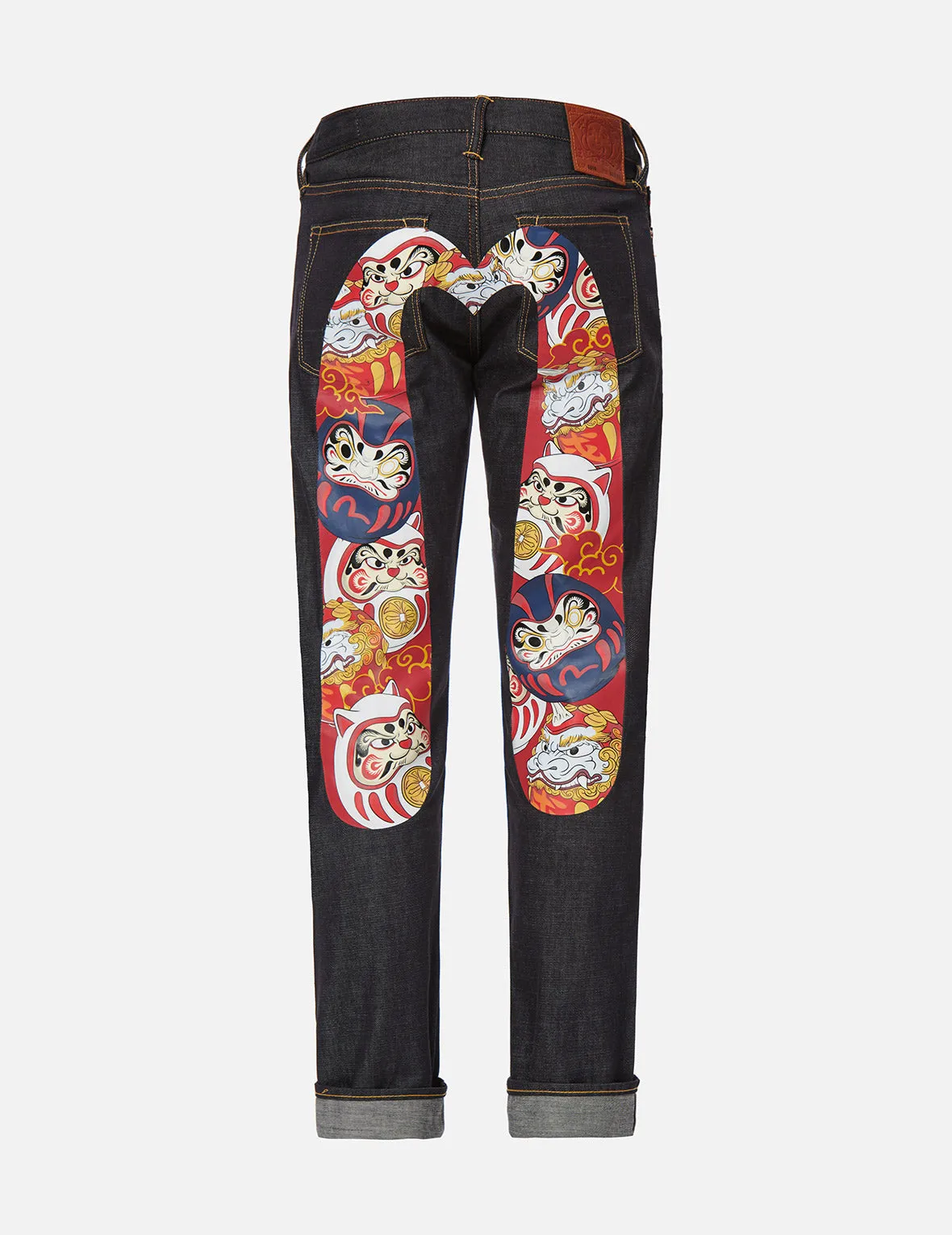 Daruma Buddies Daicock Print Slim Fit Jeans #2010