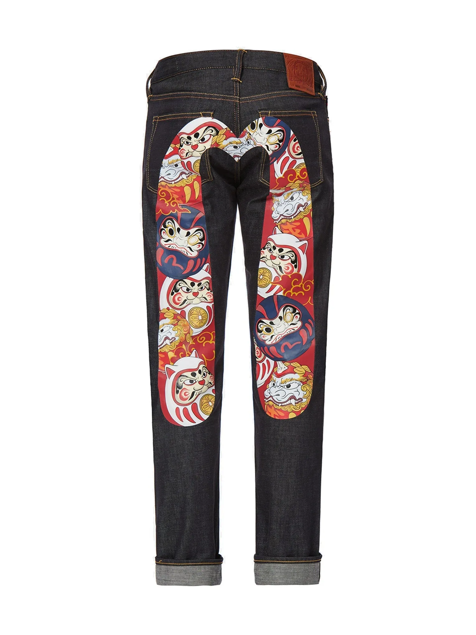 Daruma Buddies Daicock Print Slim Fit Jeans #2010