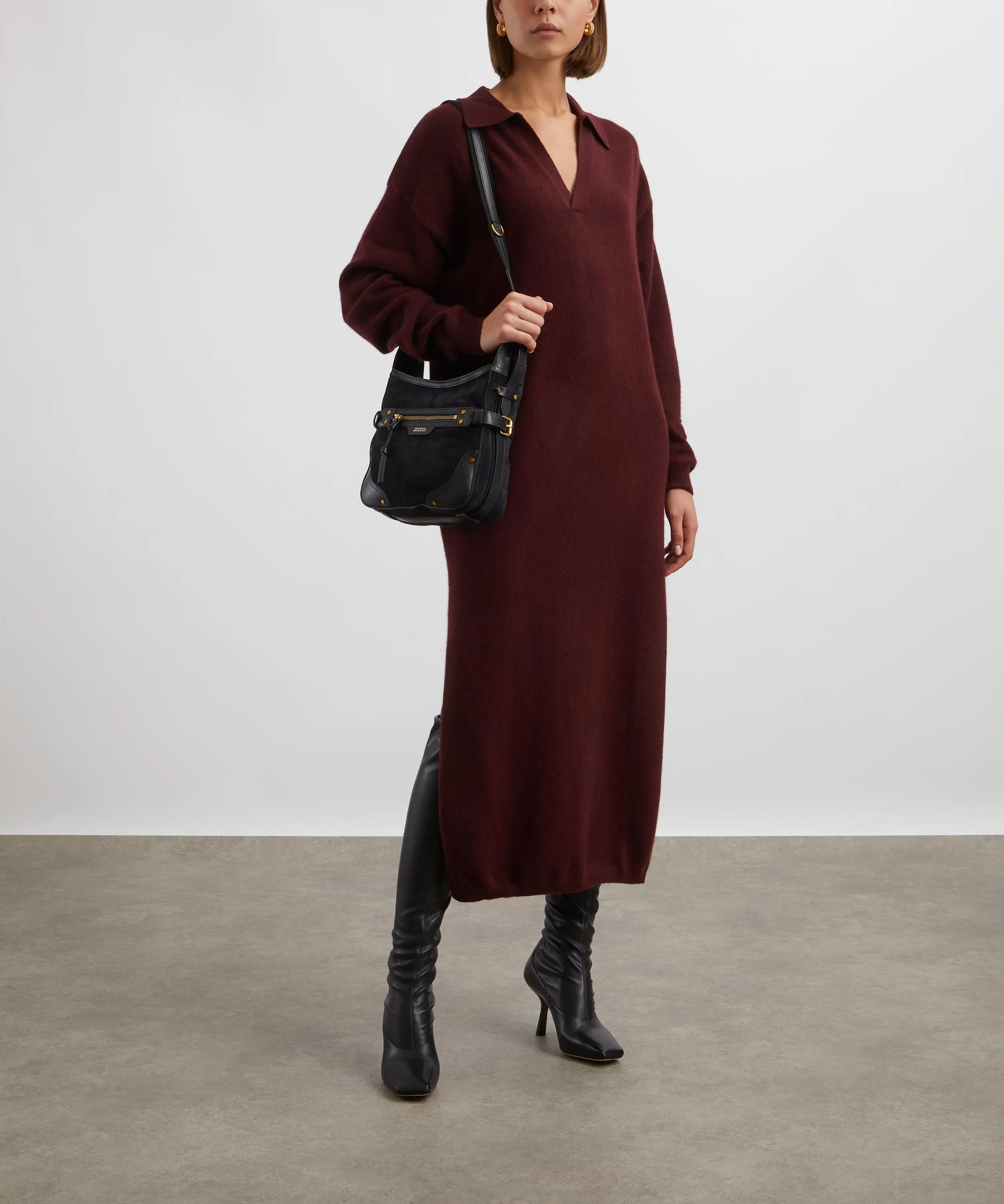 Dylan Cashmere Polo Maxi-Dress