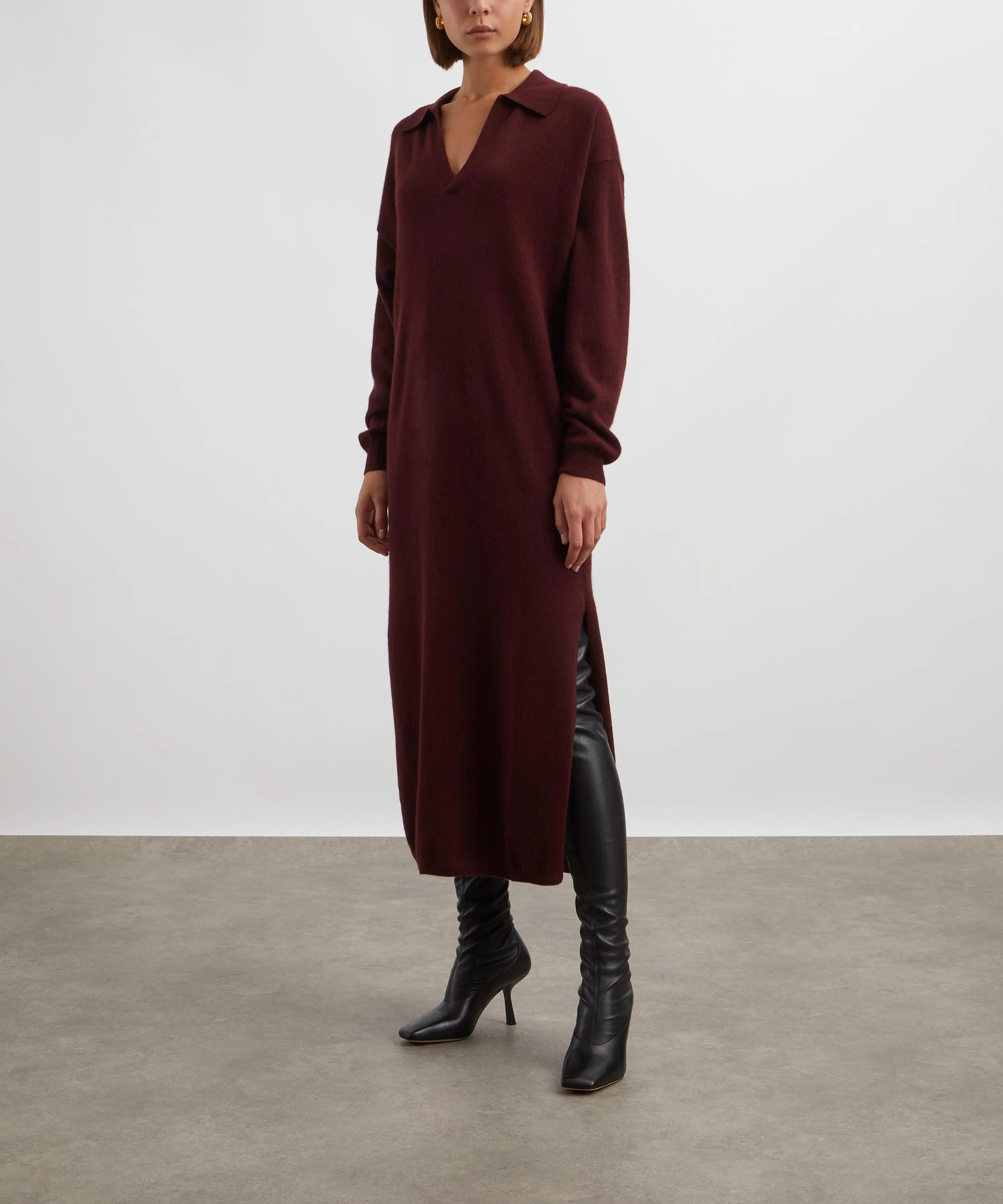 Dylan Cashmere Polo Maxi-Dress