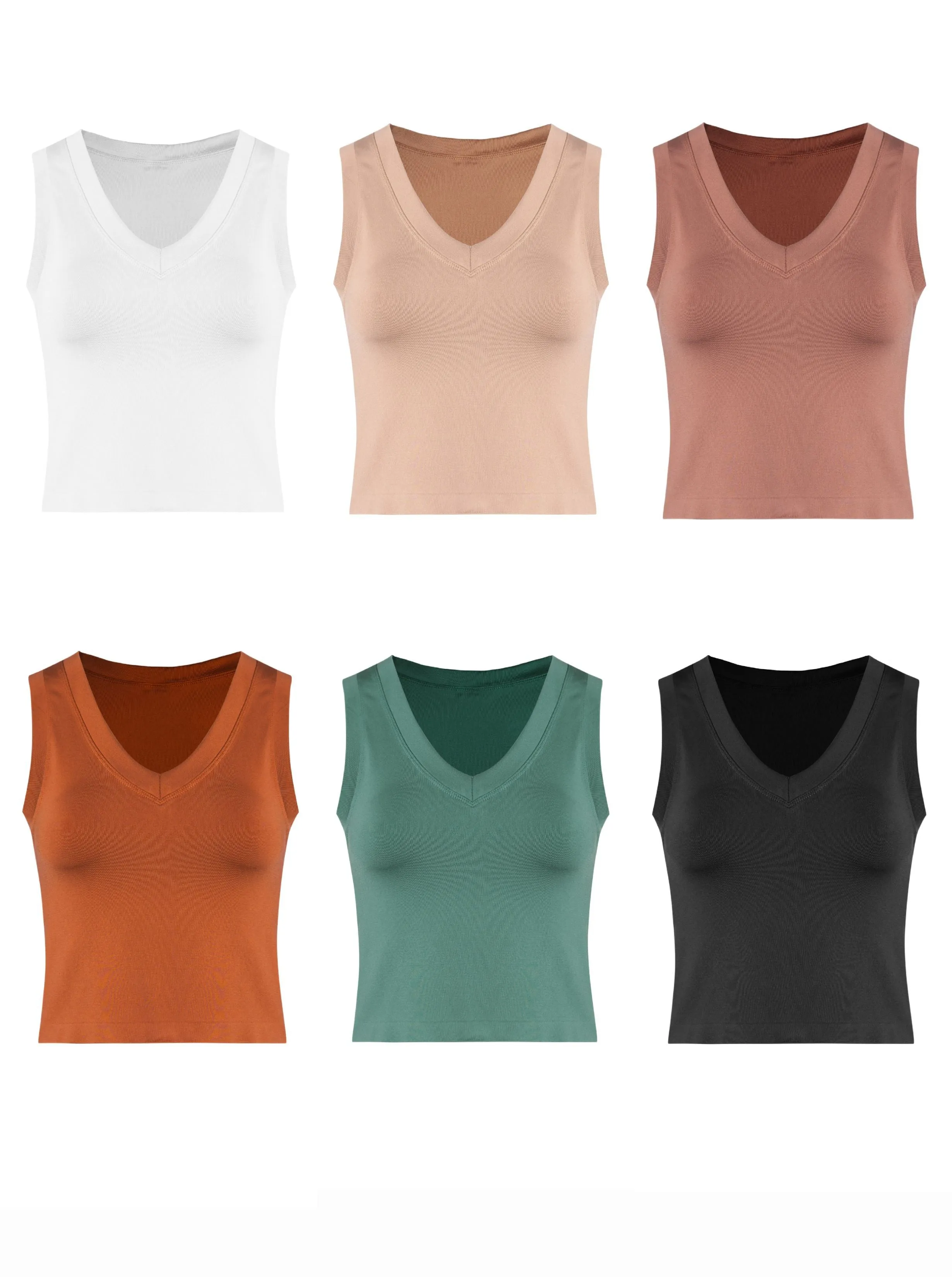 Dynamic Smooth V Neck Tank - 6 Colors