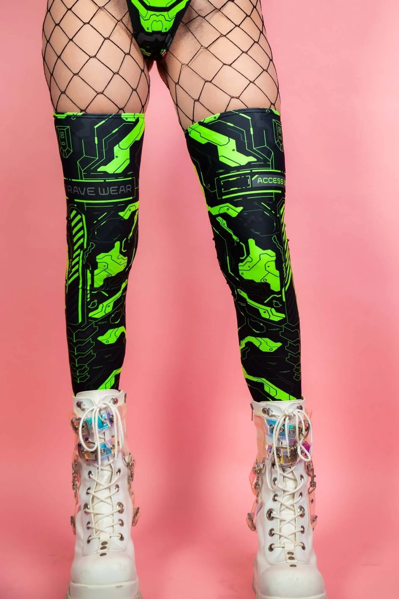 Electronika Leg Sleeves - UV Green