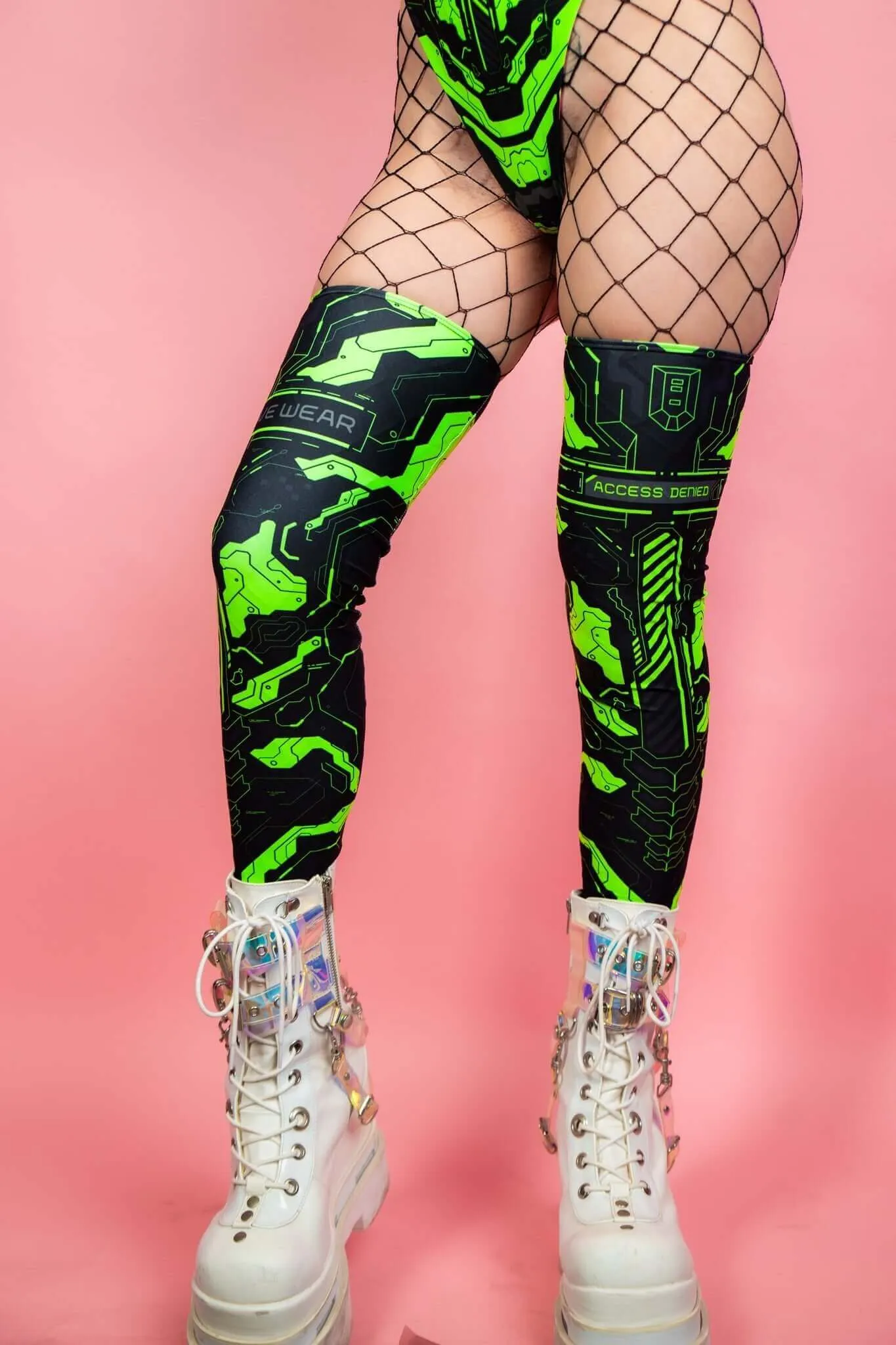 Electronika Leg Sleeves - UV Green