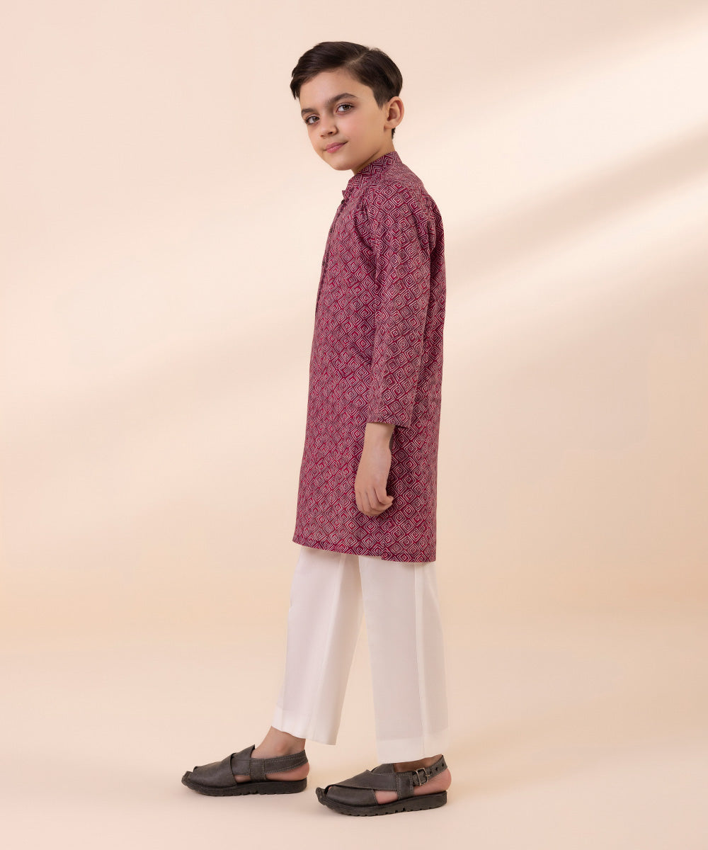 Embroidered Cambric Kurta