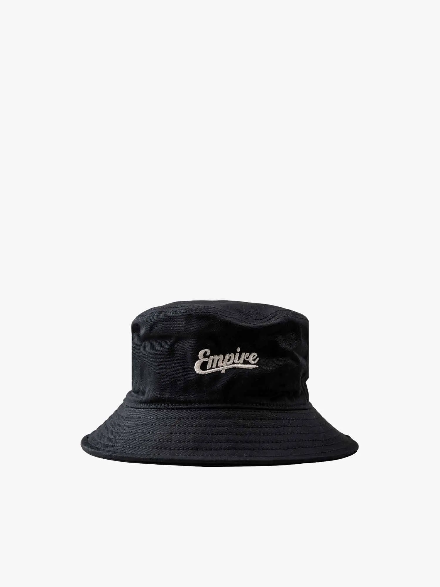 Empire Embroidered Logo Bucket Hat - Black / White