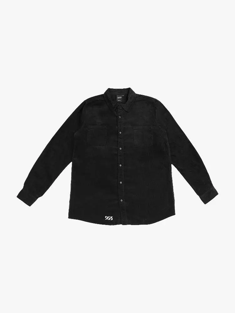 Empire Whale Of A Time Corduroy Shirt - Black