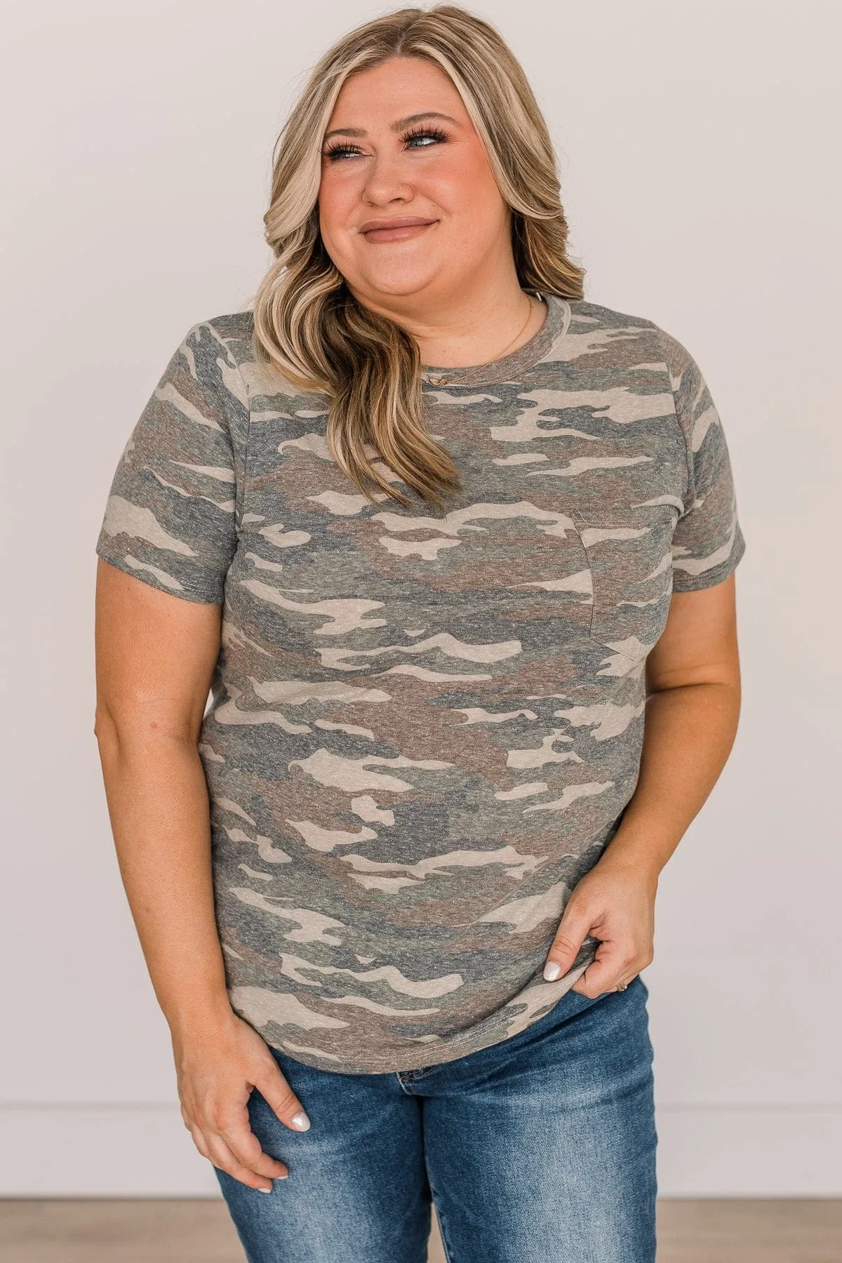 Escape With Me Pocket Top- Camo