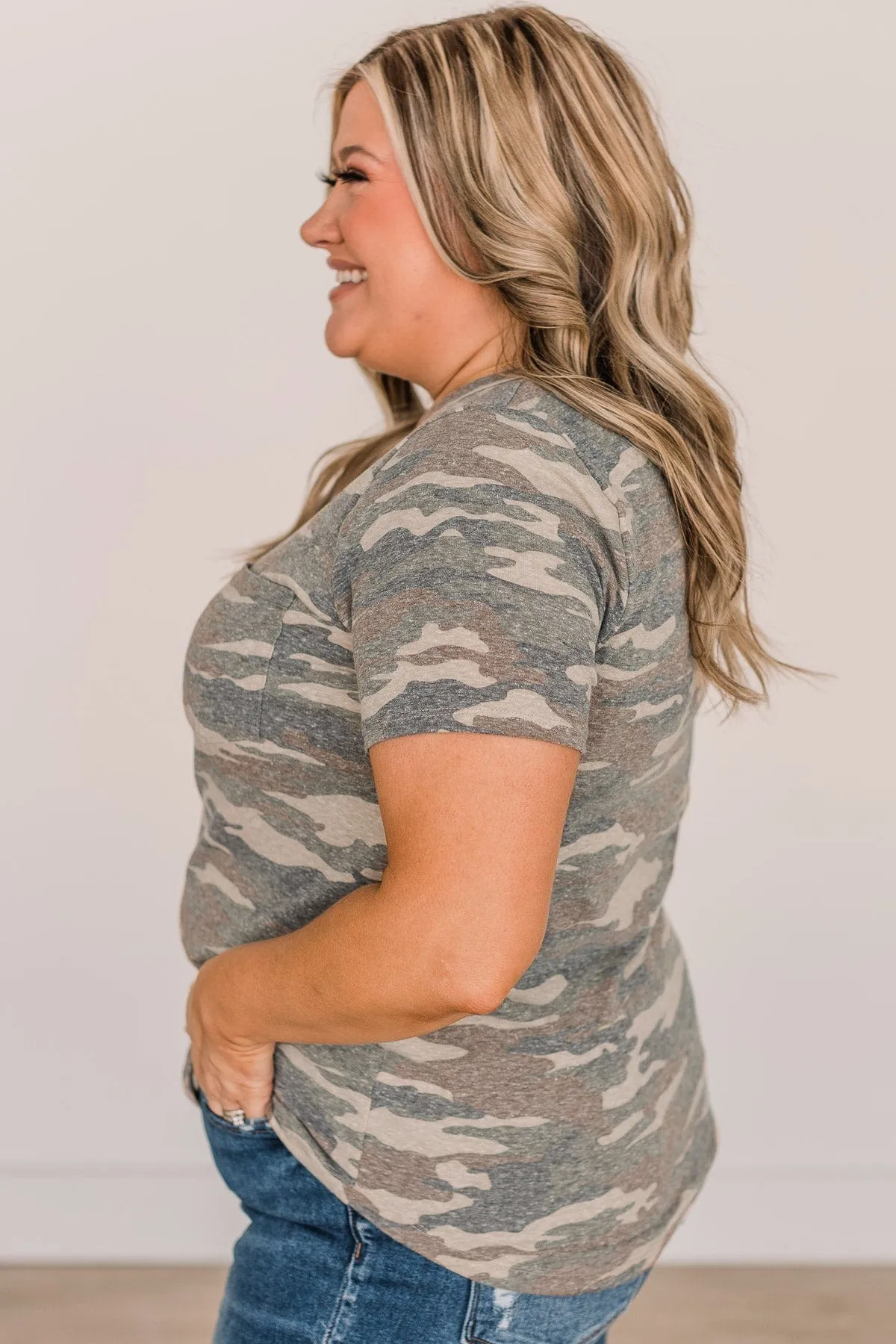 Escape With Me Pocket Top- Camo