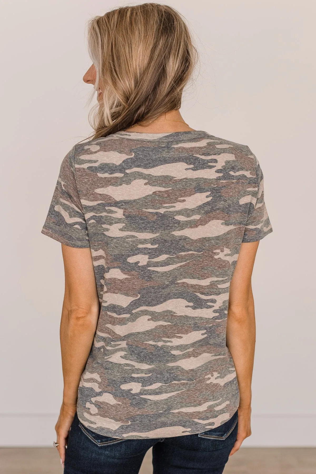 Escape With Me Pocket Top- Camo