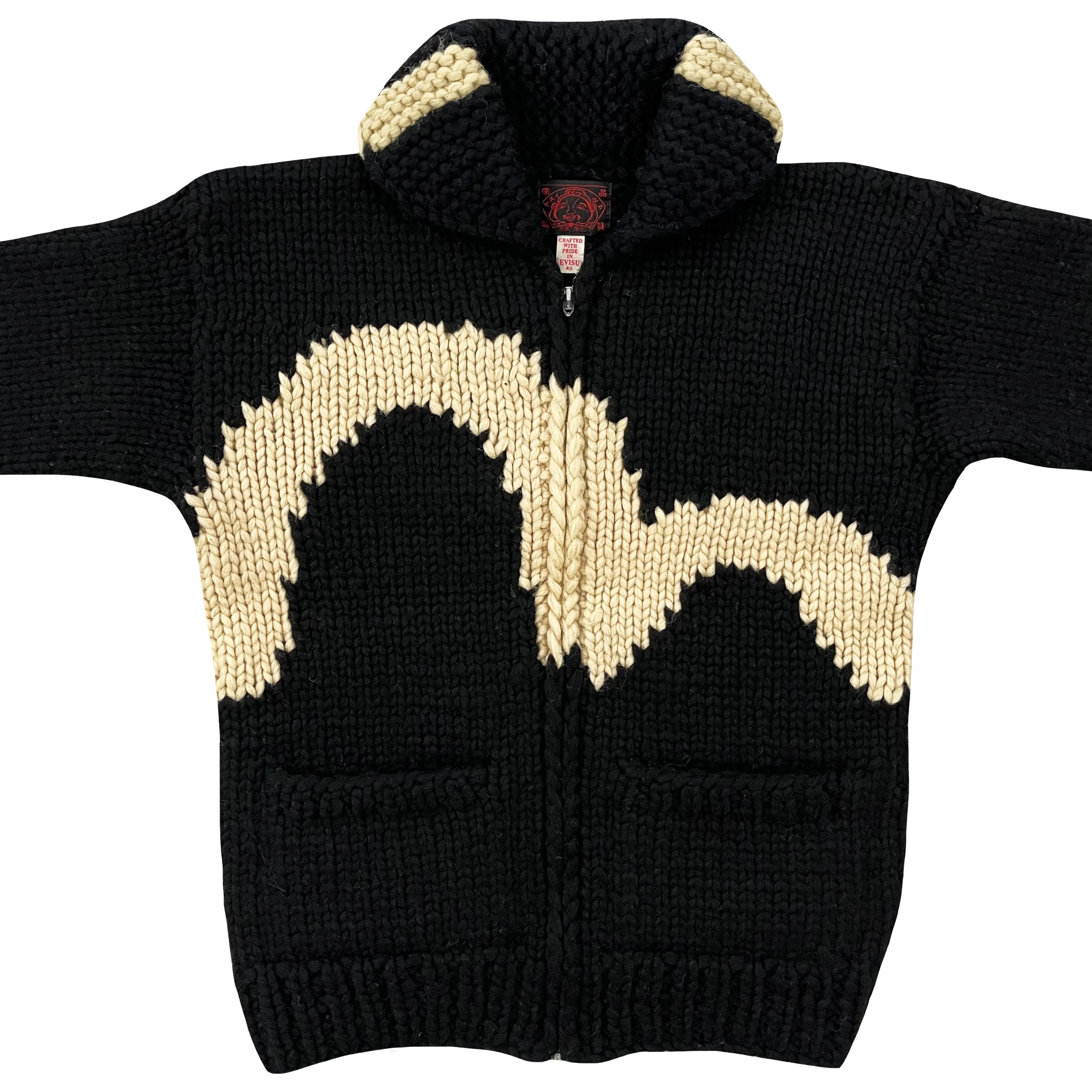 Evisu Cowichan Knitted Cardigan