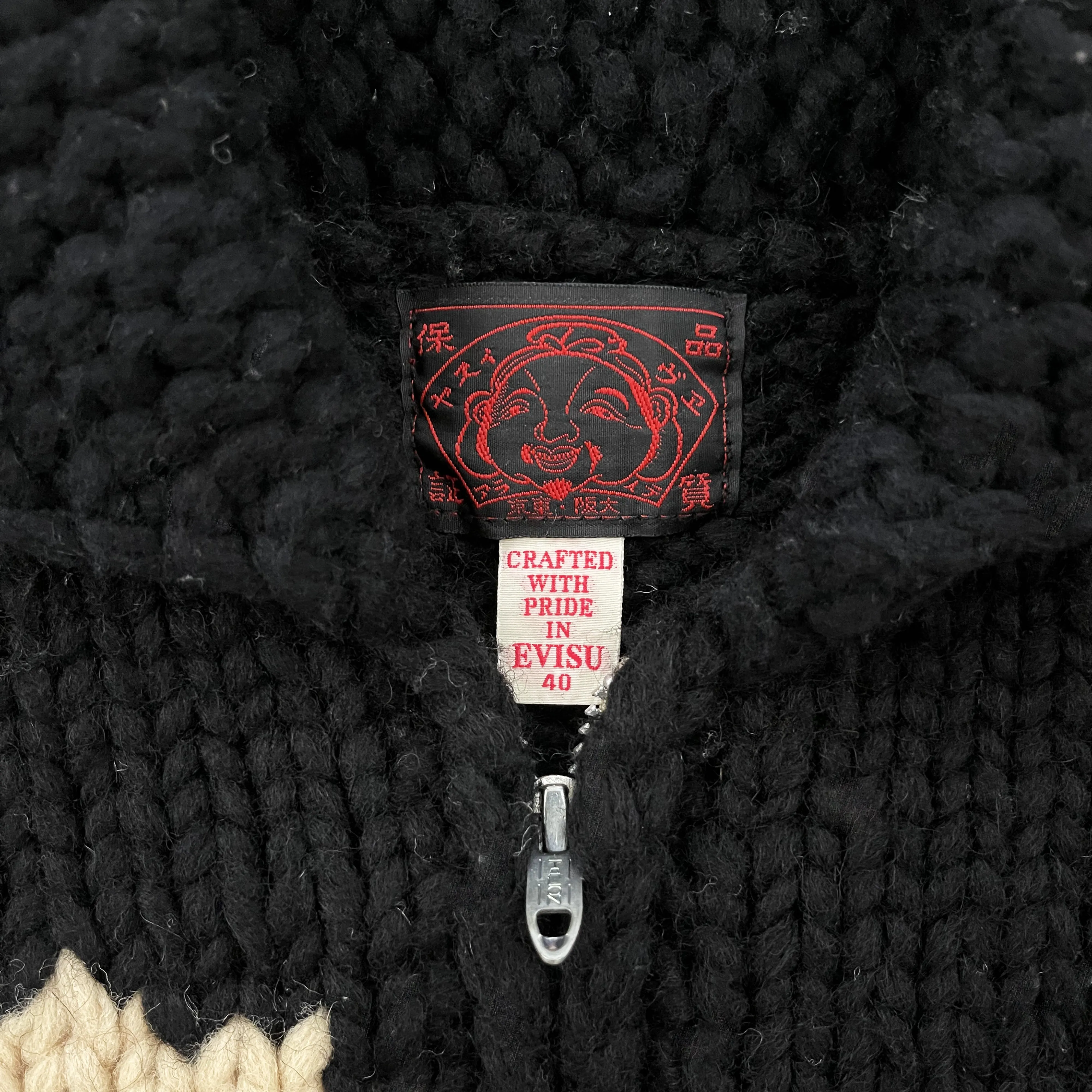 Evisu Cowichan Knitted Cardigan