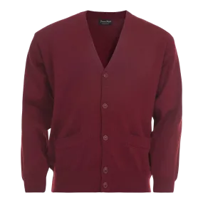 Franco Ponti Button Cardigan K05 in Burgundy