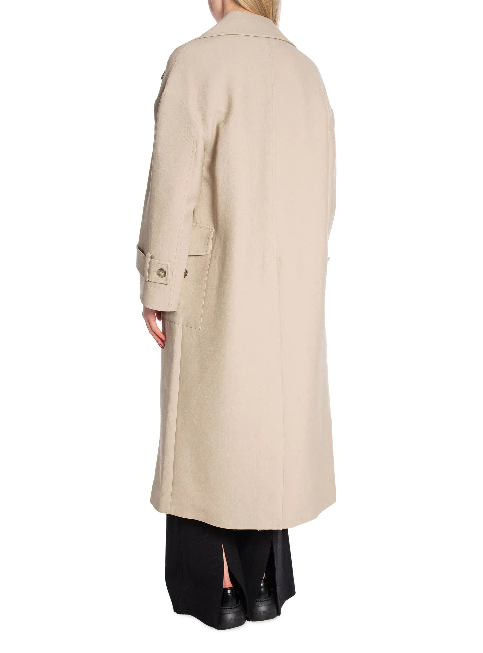 GANT COAT D2. OVERSIZED FLUID CONCRETE BEIGE