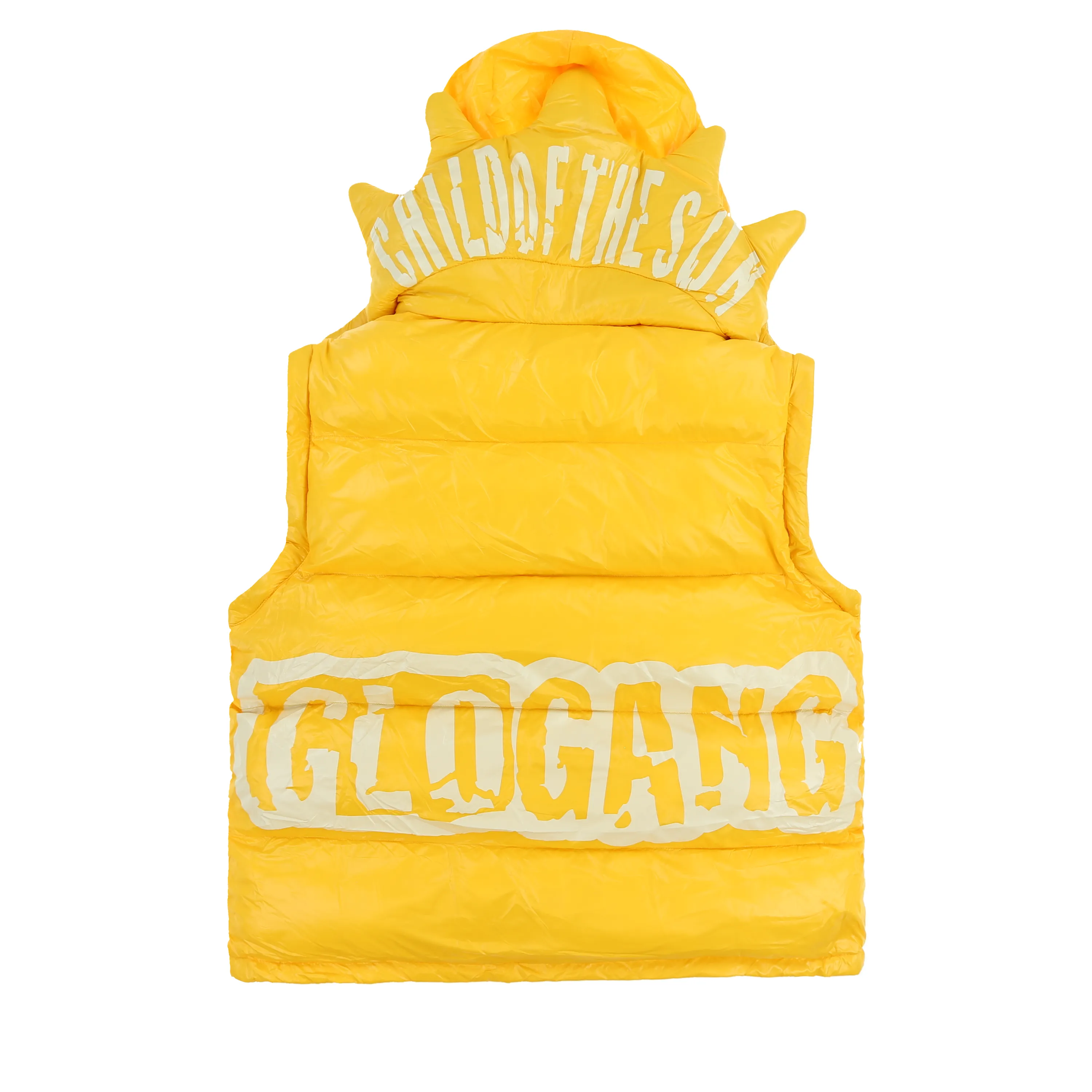 Glocler Flare Collar Puffer Jacket (Yellow)