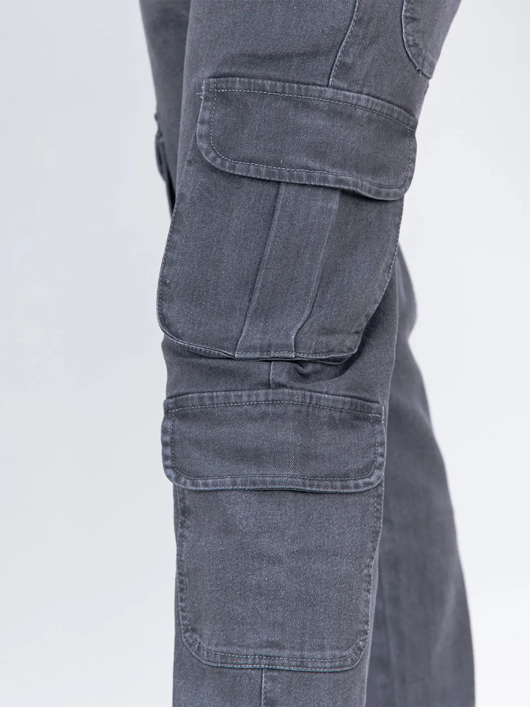 Grey Cargo Jeans