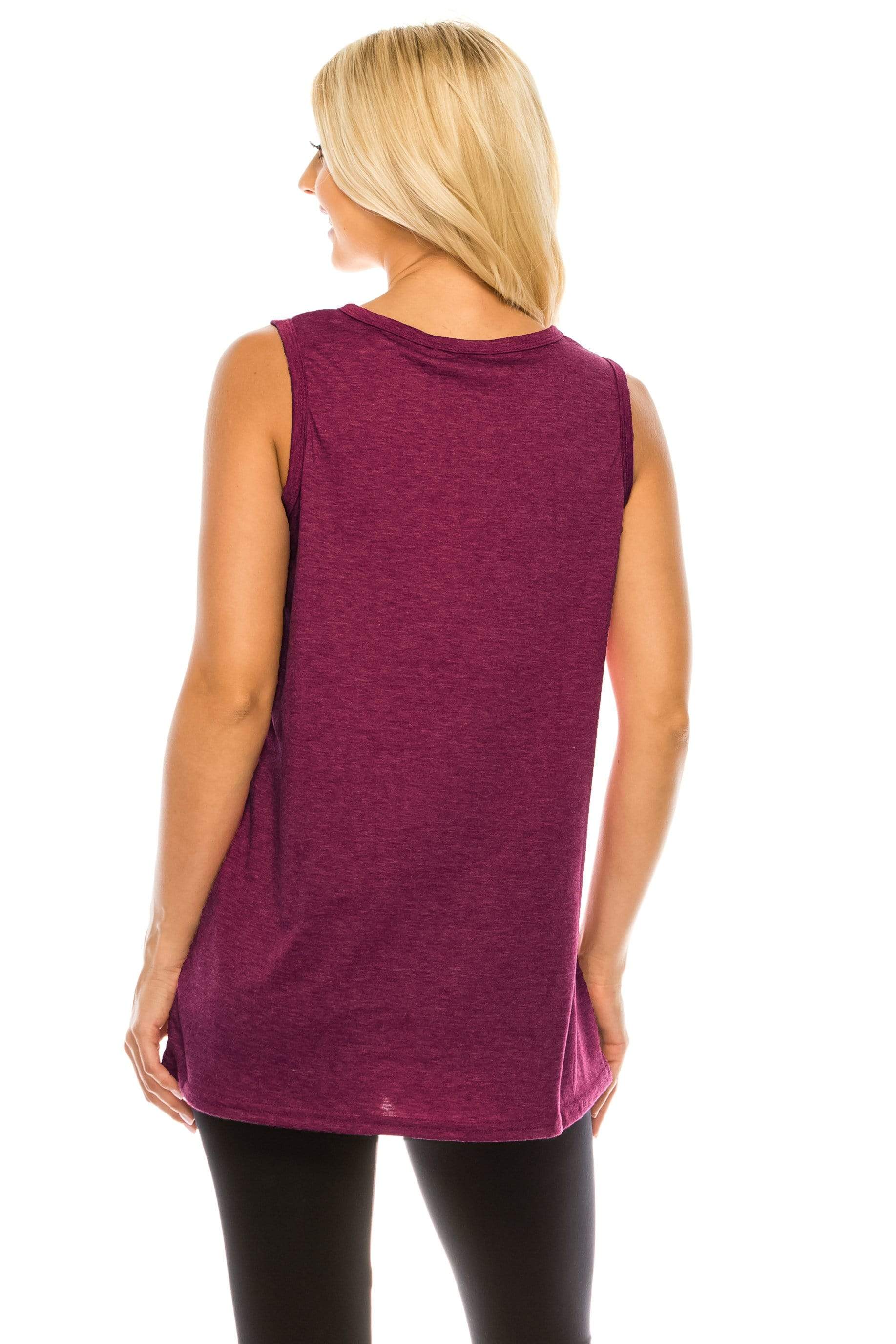 Haute Edition Women's Sunshine Loose Fit Tank top. Plus size available