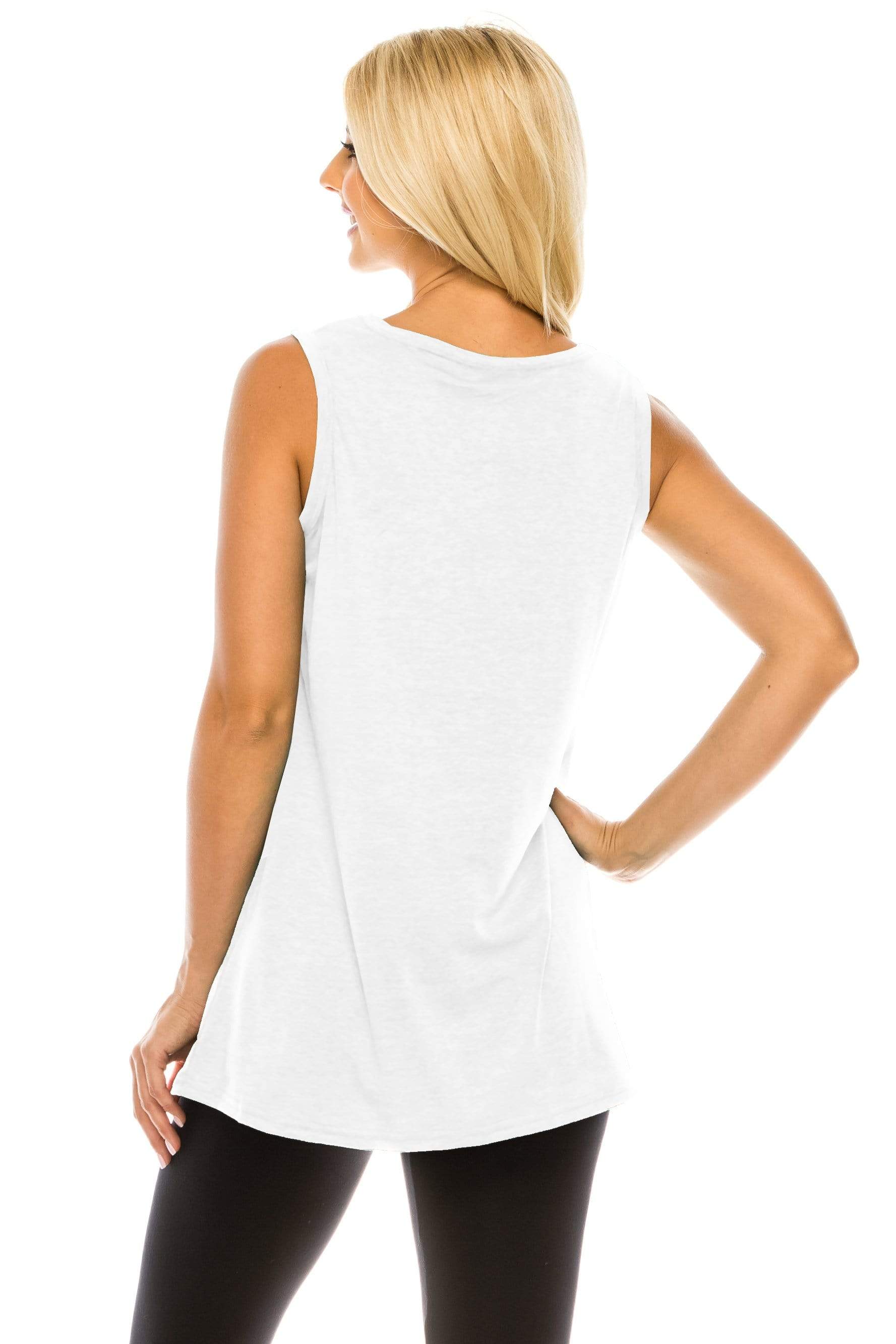 Haute Edition Women's Vacay Mode Loose Fit Tank top. Plus size available