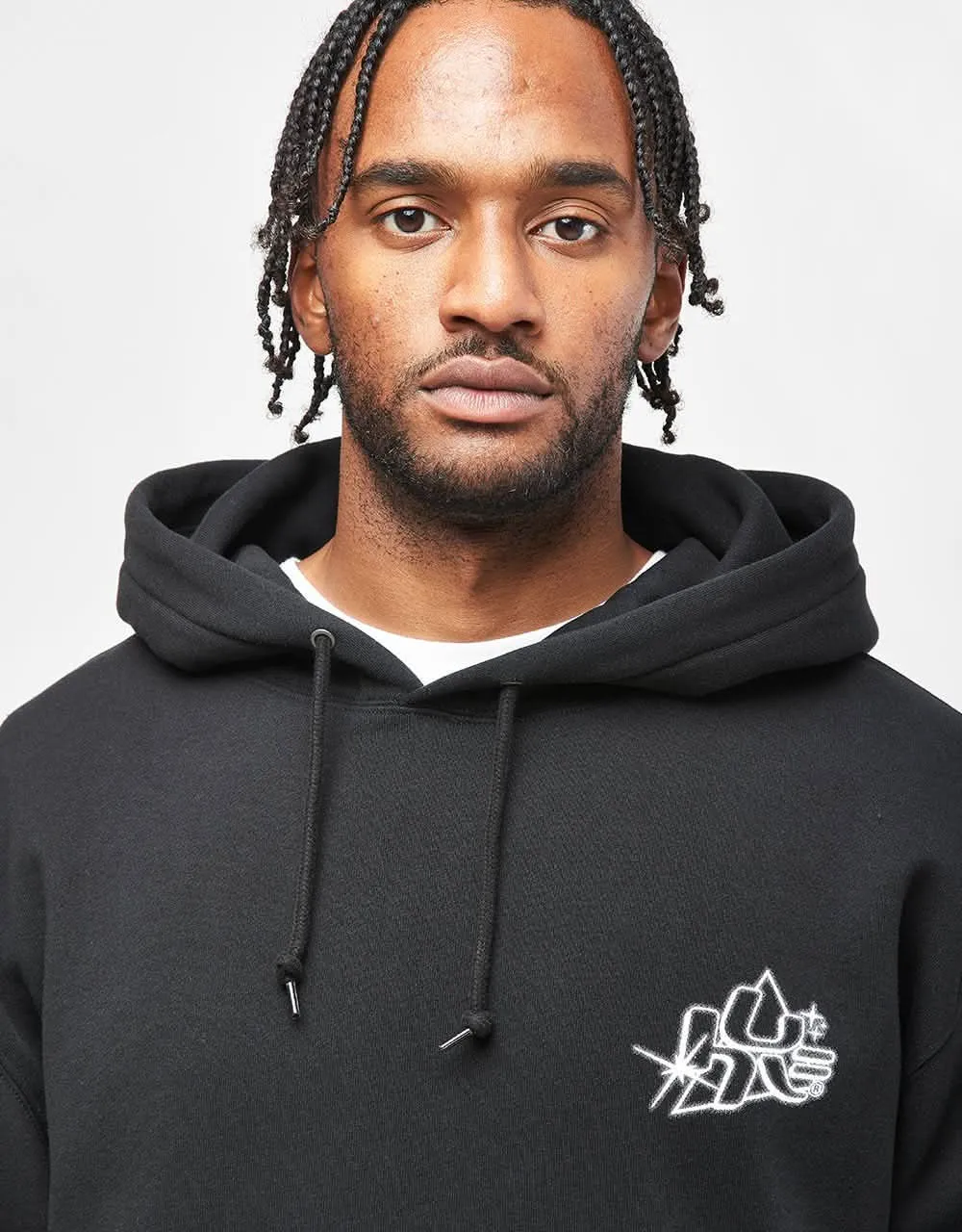 HUF Glow Pullover Hoodie - Black