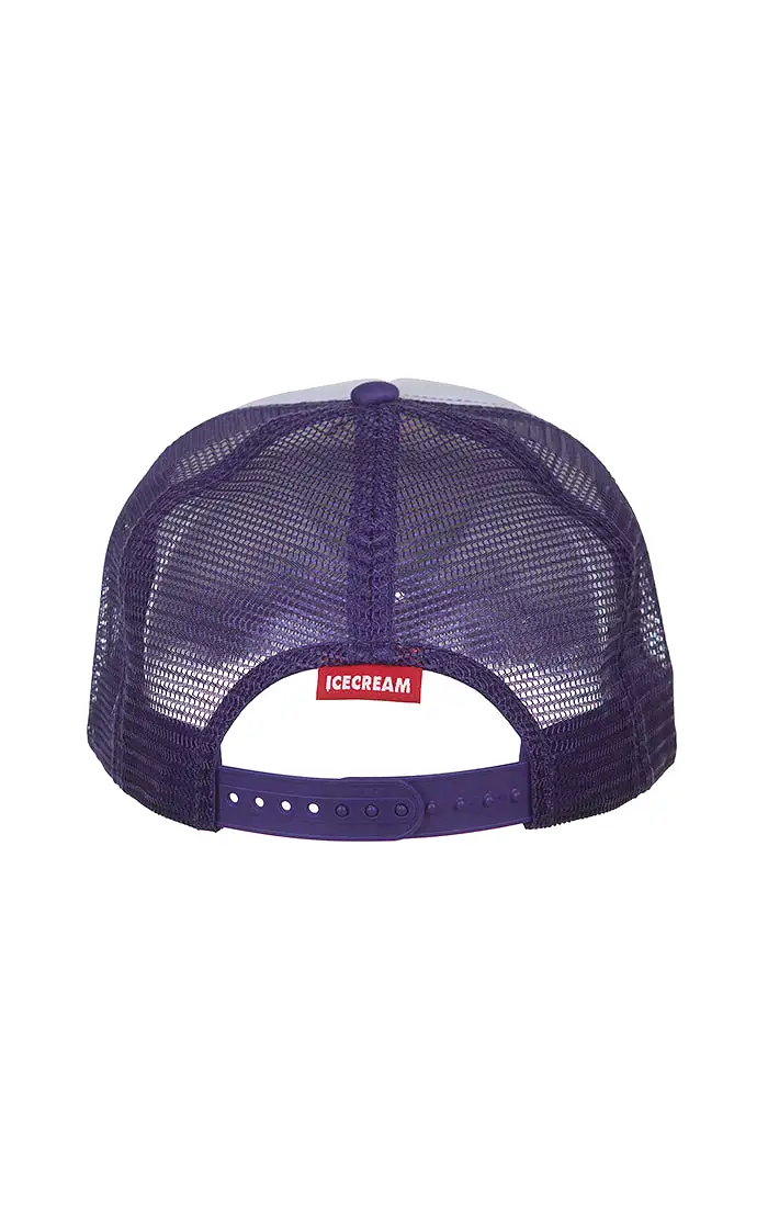 IceCream Skully Mesh Trucker Snapback - Prism Violet