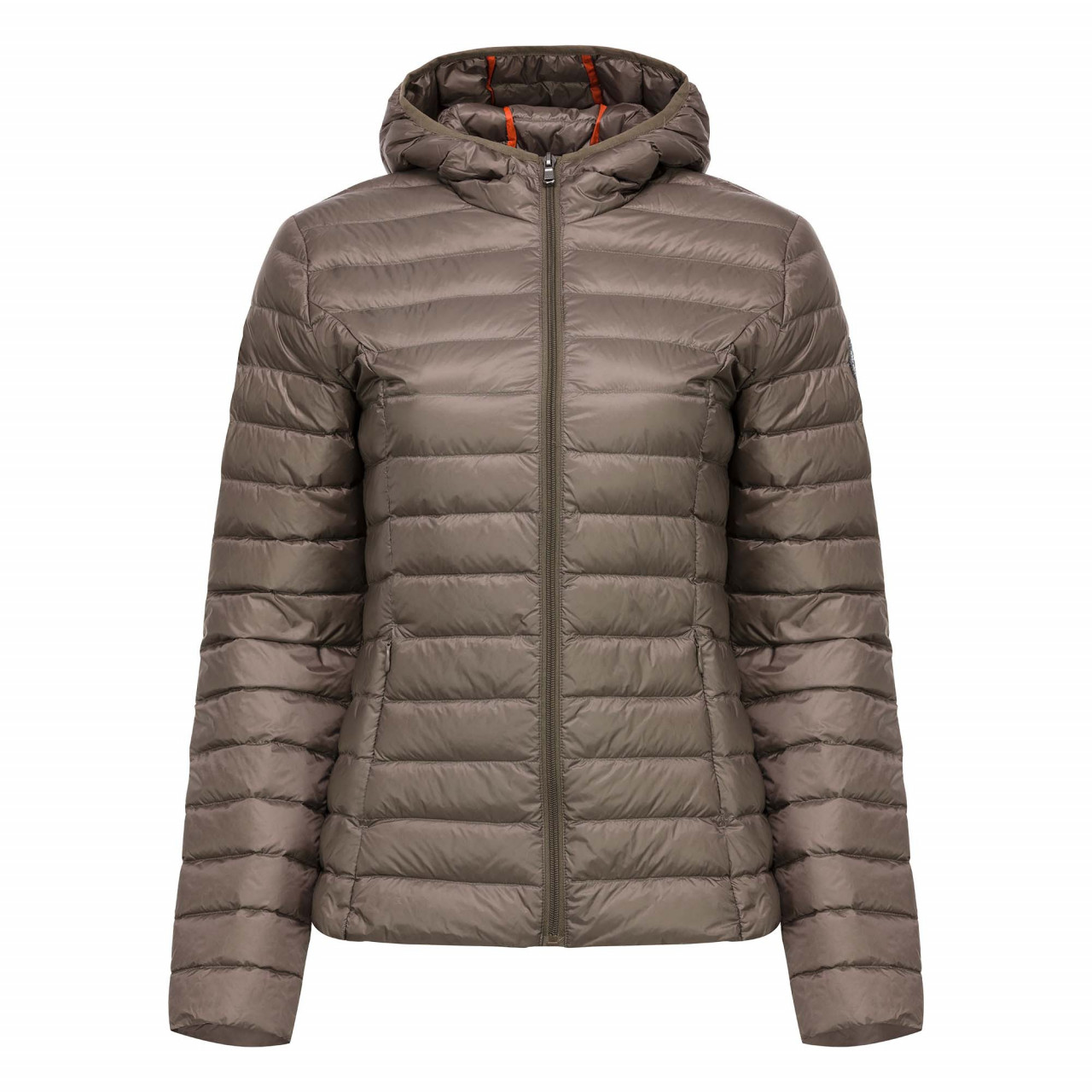 Jott Ladies Hooded Down Jacket Taupe