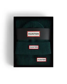 Jura Hat and Scarf Gift Set Hunter Green