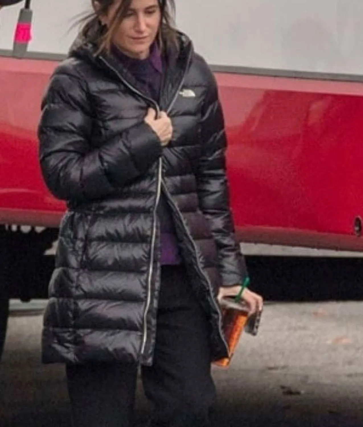 Kathryn Hahn WandaVision Puffer Coat | Hooded Coat