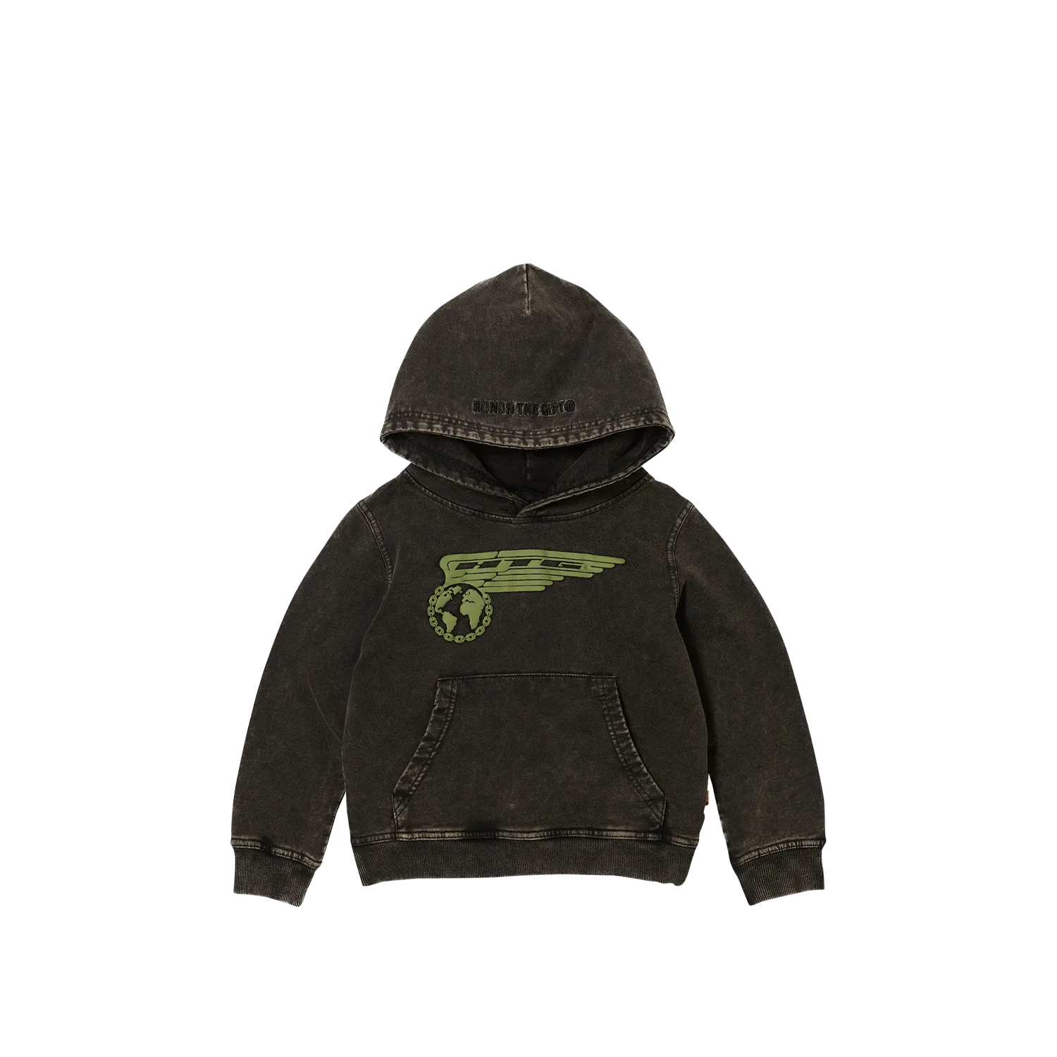 Kids Airborne Hoodie - Black