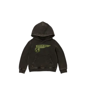 Kids Airborne Hoodie - Black