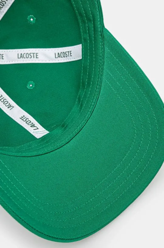 Lacoste baseball cap green color with an application RK3186