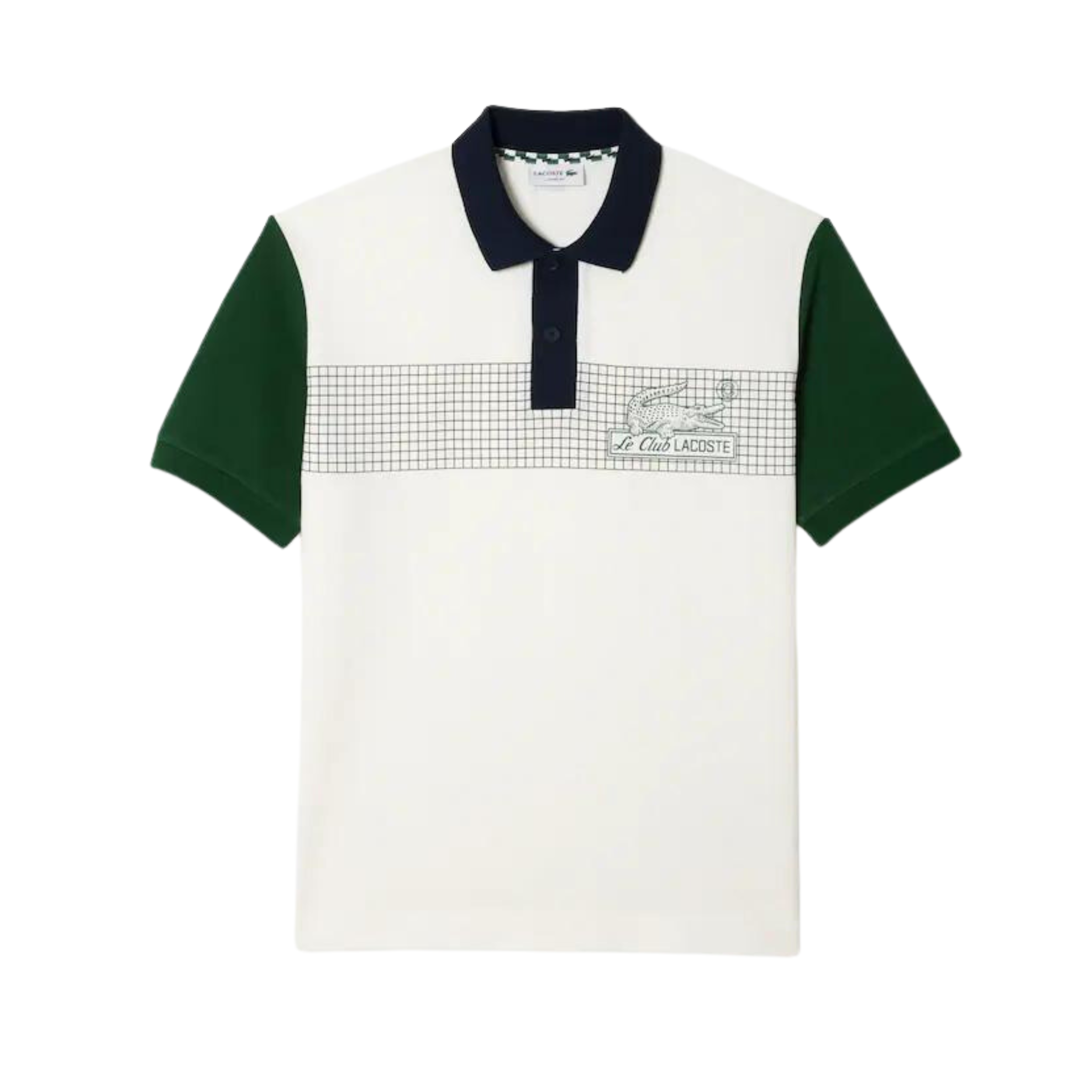 Lacoste Le Club Loose Fit Organic Cotton Polo (Off White)