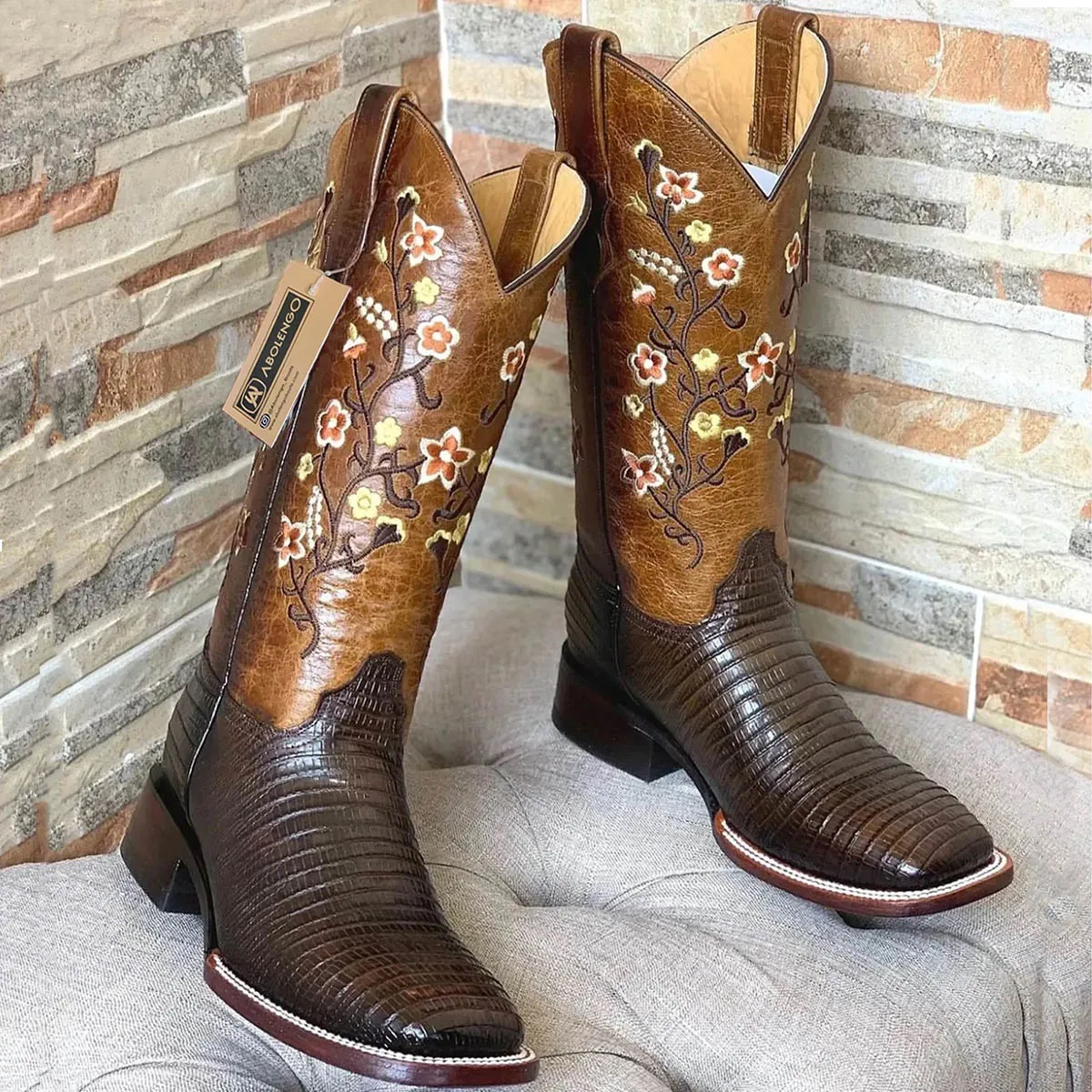 Lizard Print Cowgirl Boots