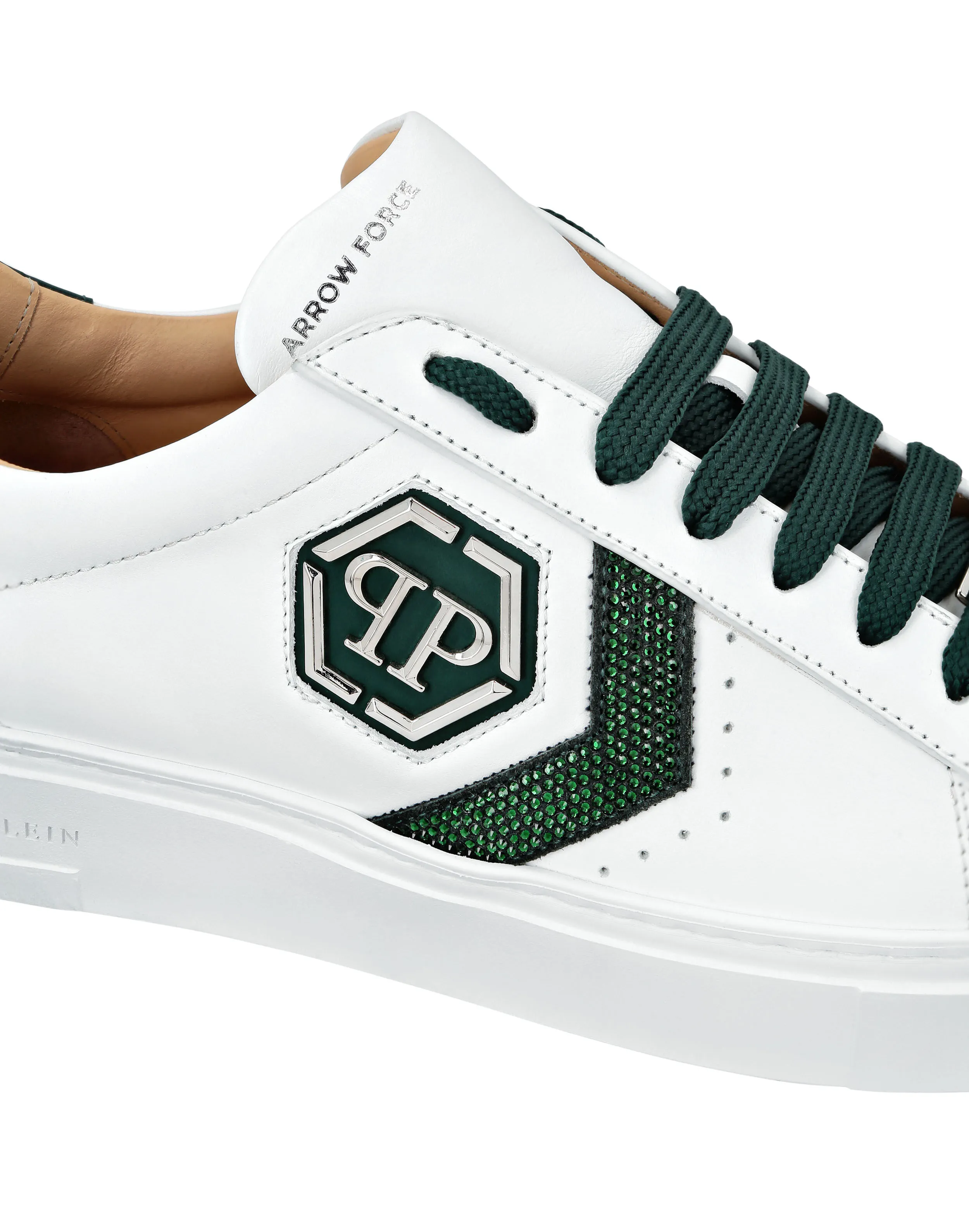 Lo-Top Leather Arrow Force Strass Sneakers