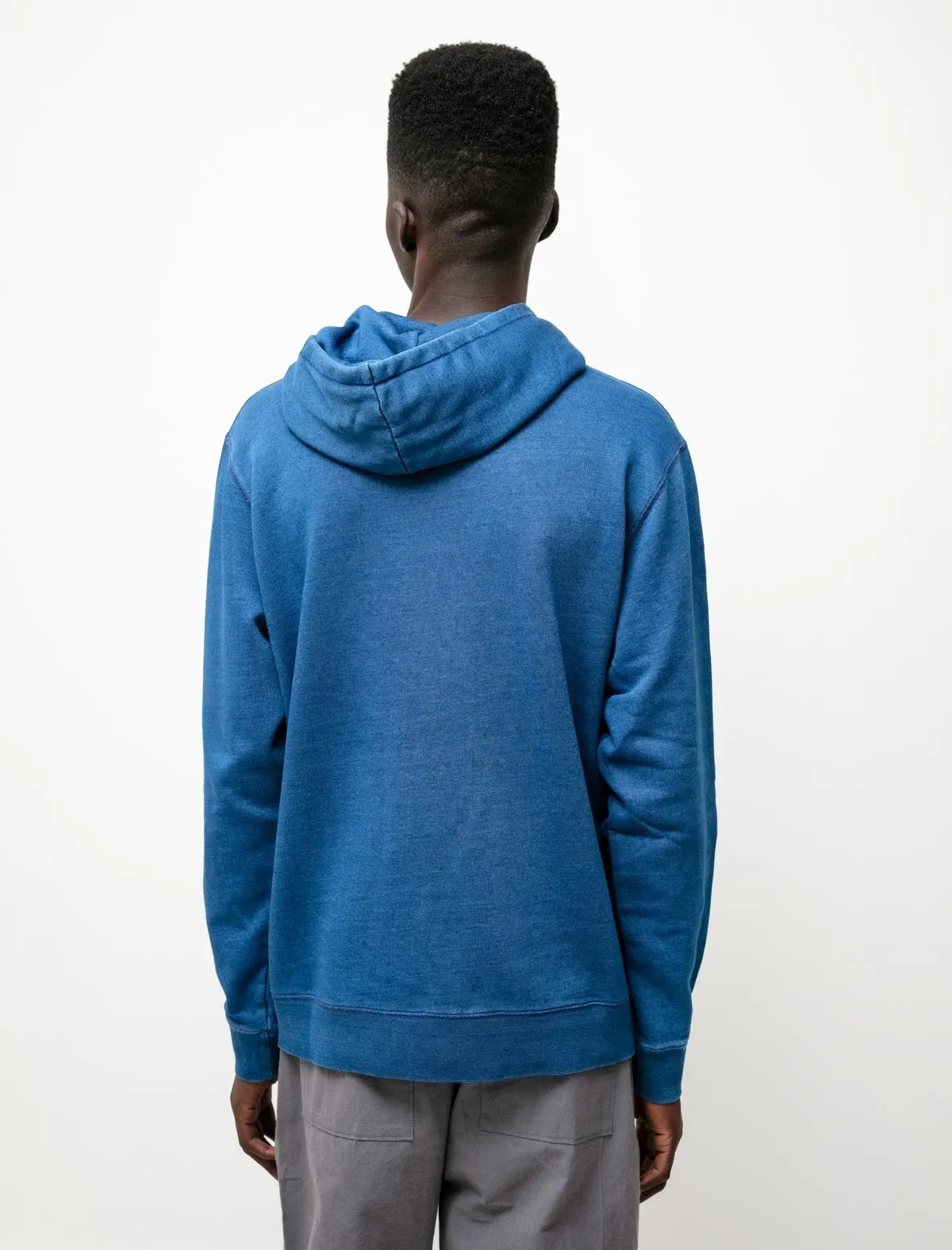 Loopback Overhead Hoody - Real Indigo