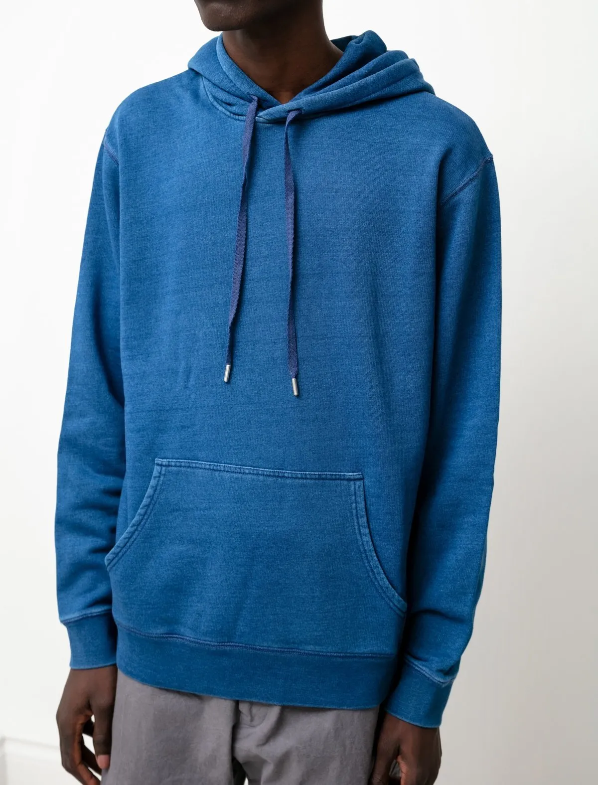 Loopback Overhead Hoody - Real Indigo