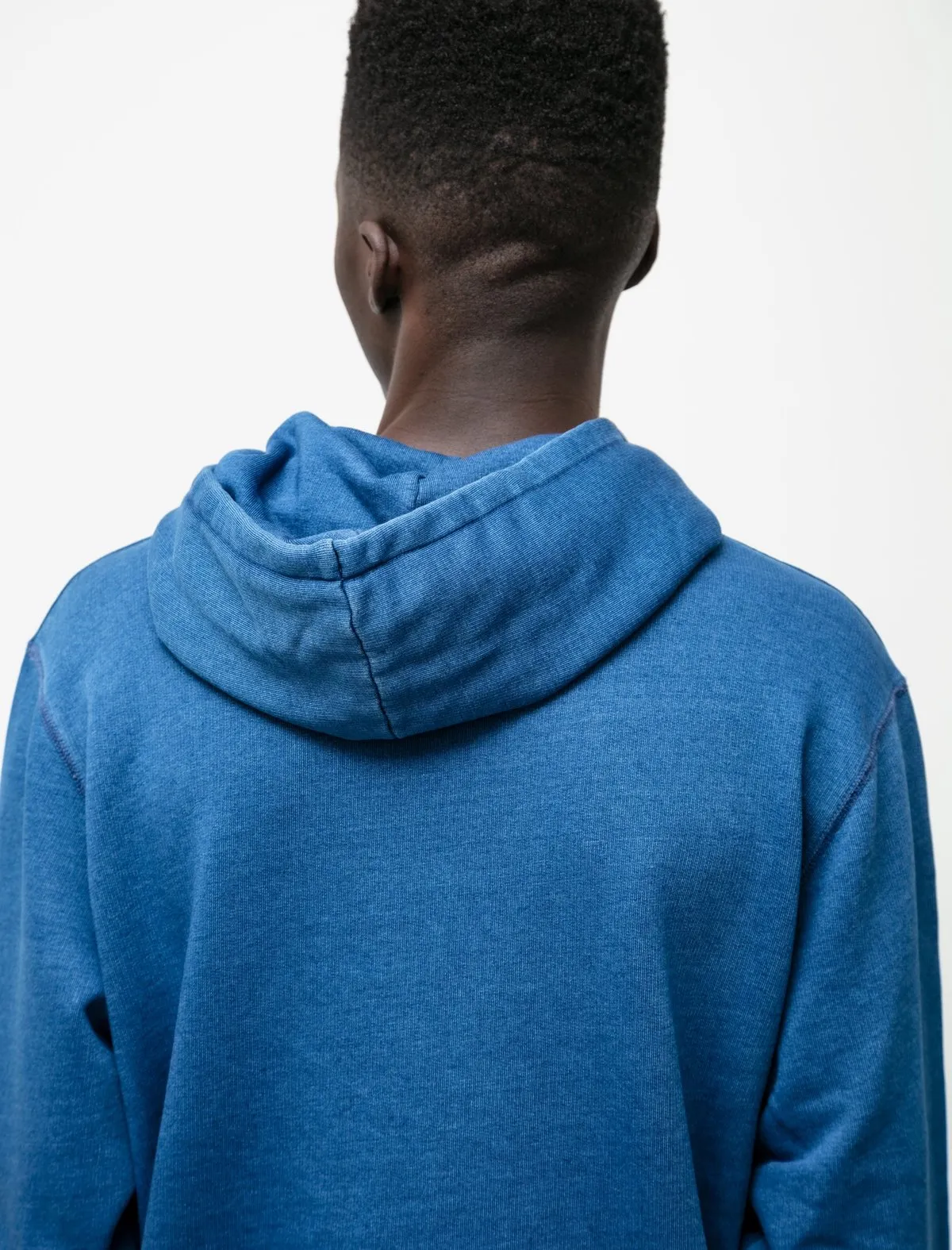 Loopback Overhead Hoody - Real Indigo