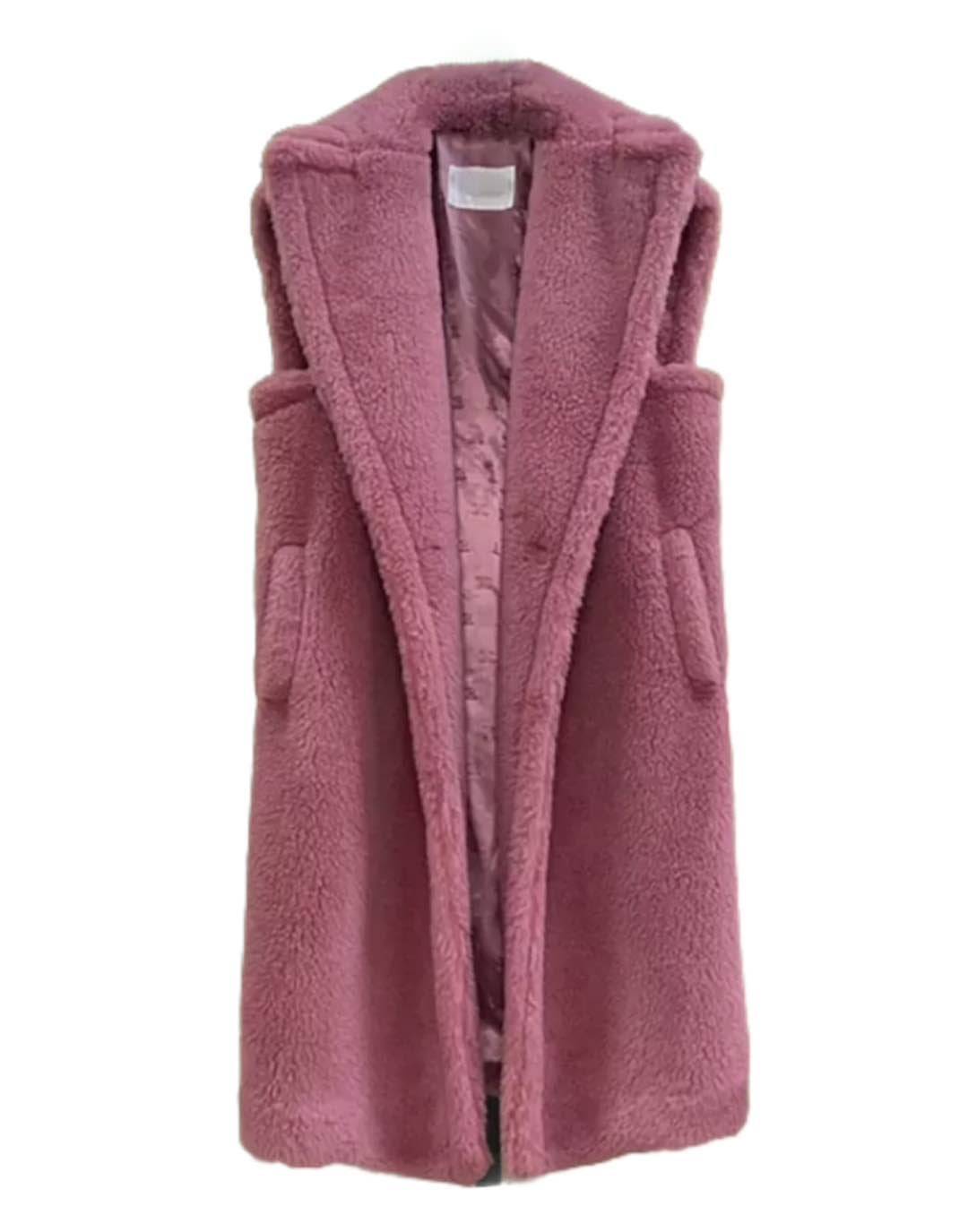 Loose Fit Wool Teddy Vest