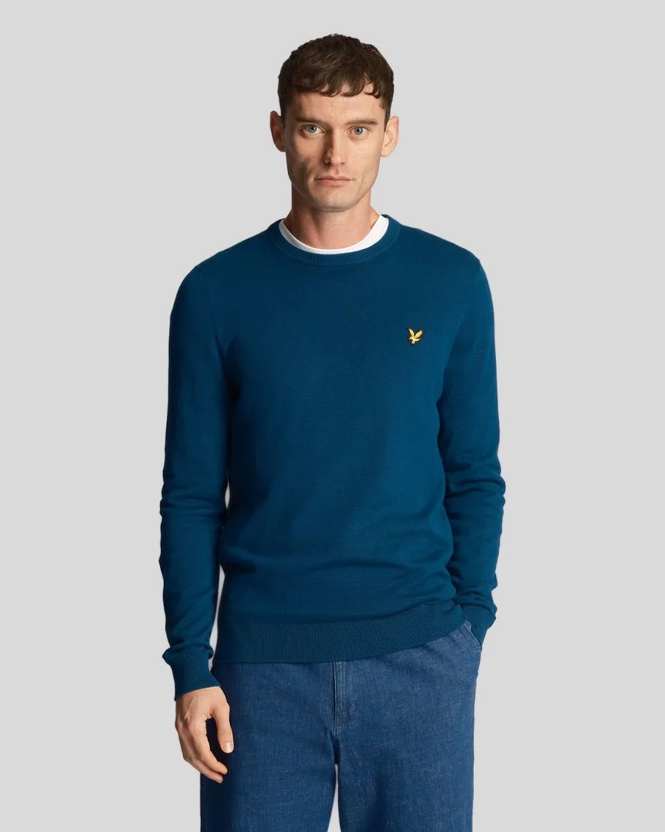 Lyle & Scott Knitted Crew Neck Jumper Apres Navy