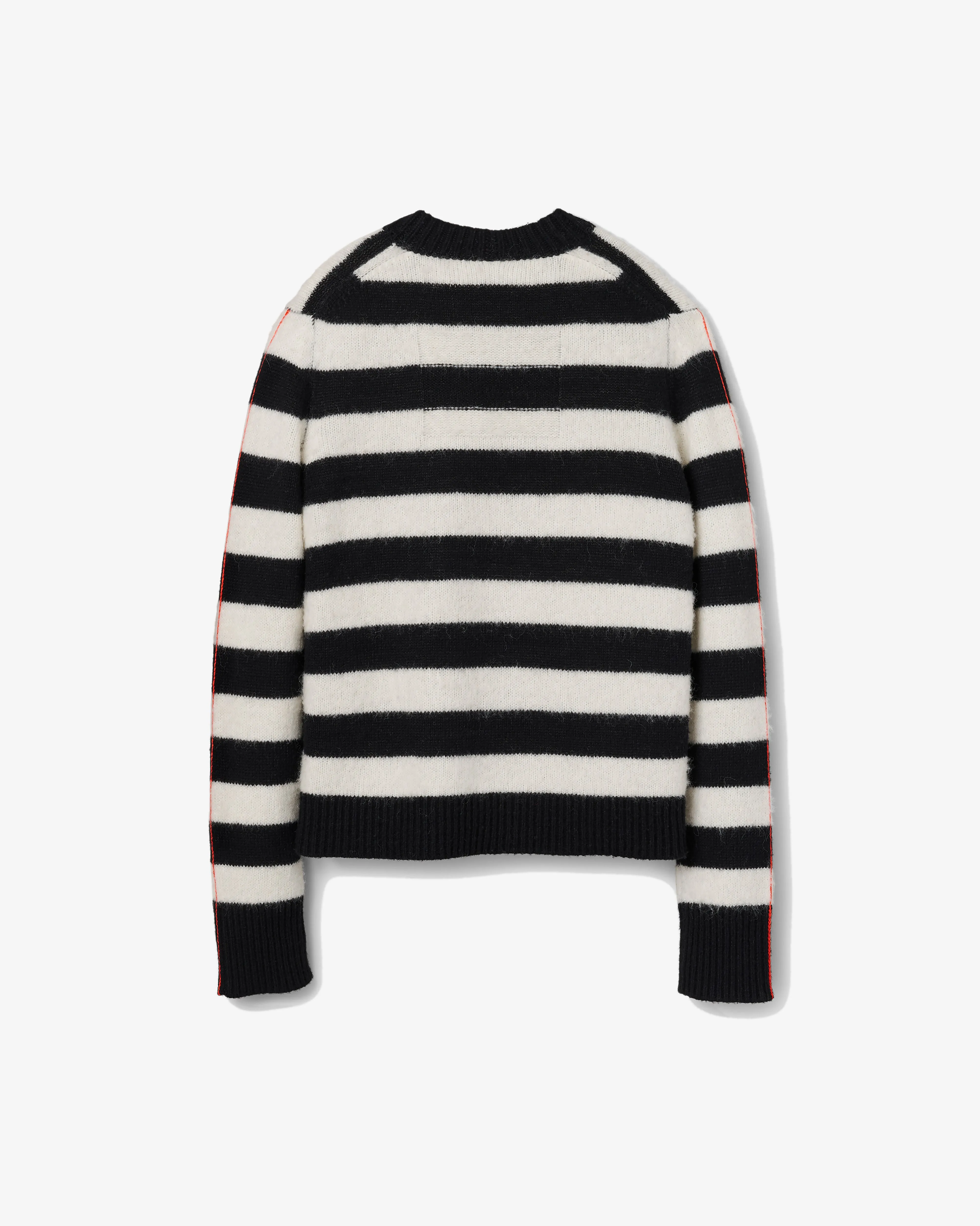 Marc Jacobs - Women's The Striped Brushed Logo Sweater - (Black/White)