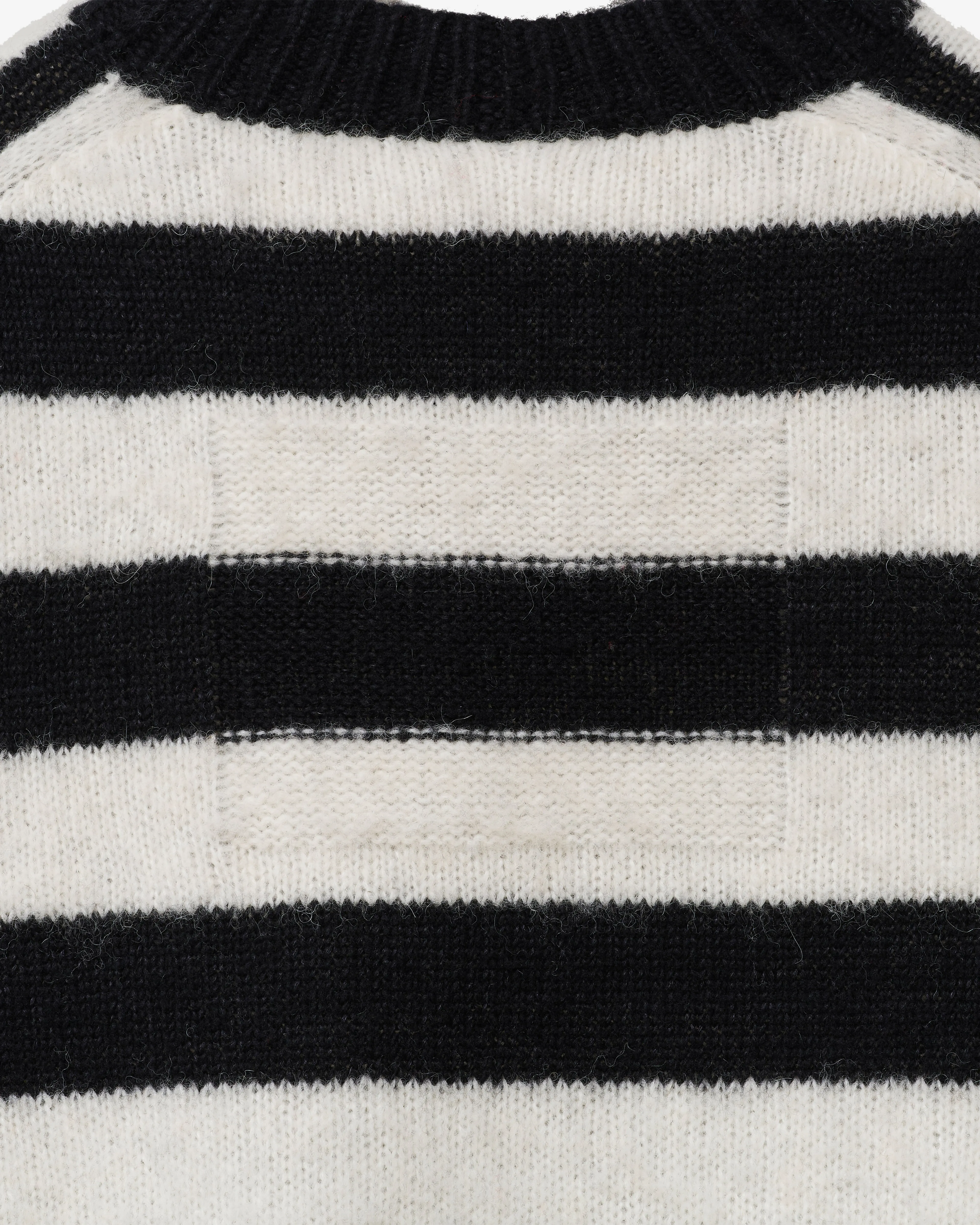 Marc Jacobs - Women's The Striped Brushed Logo Sweater - (Black/White)