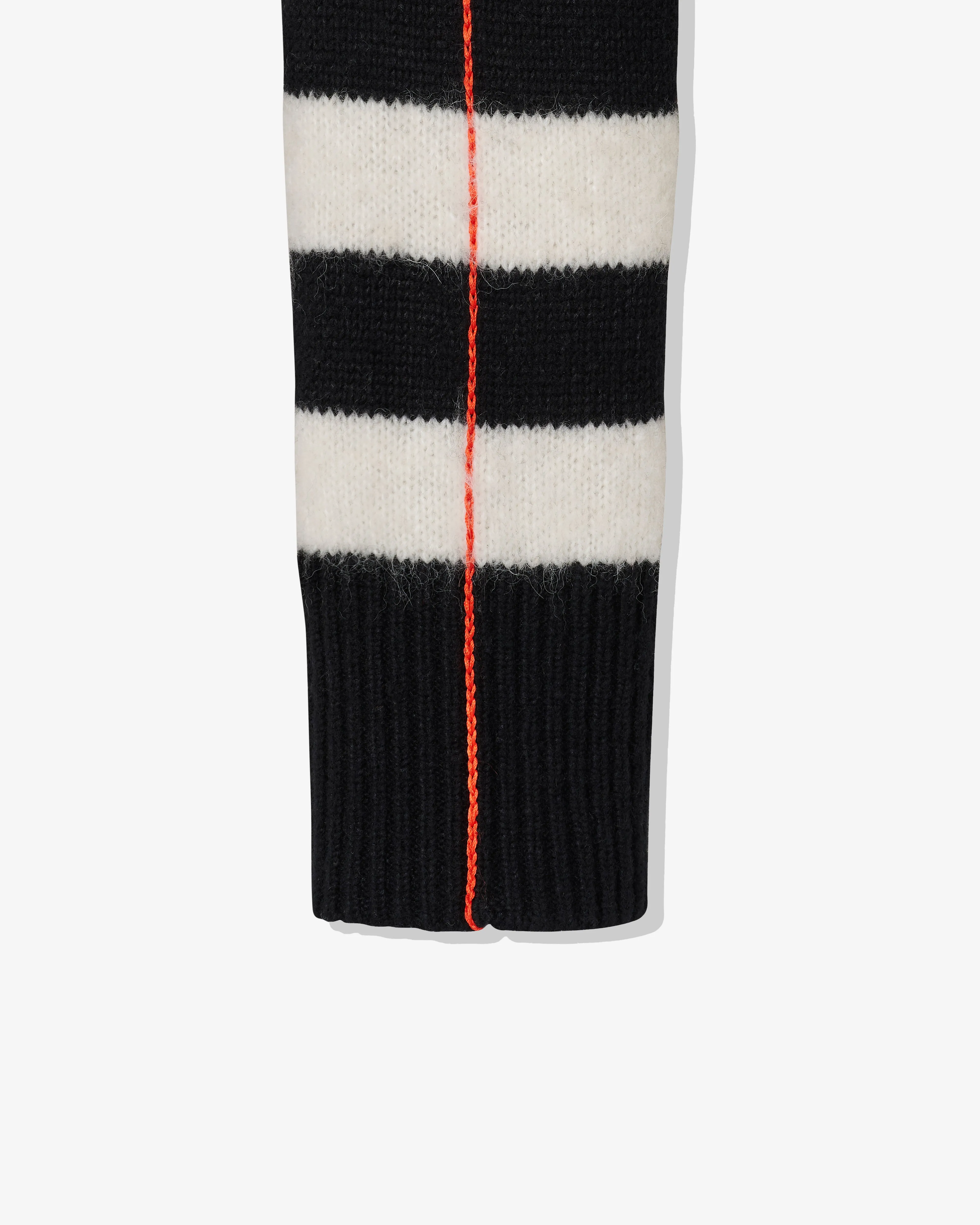 Marc Jacobs - Women's The Striped Brushed Logo Sweater - (Black/White)