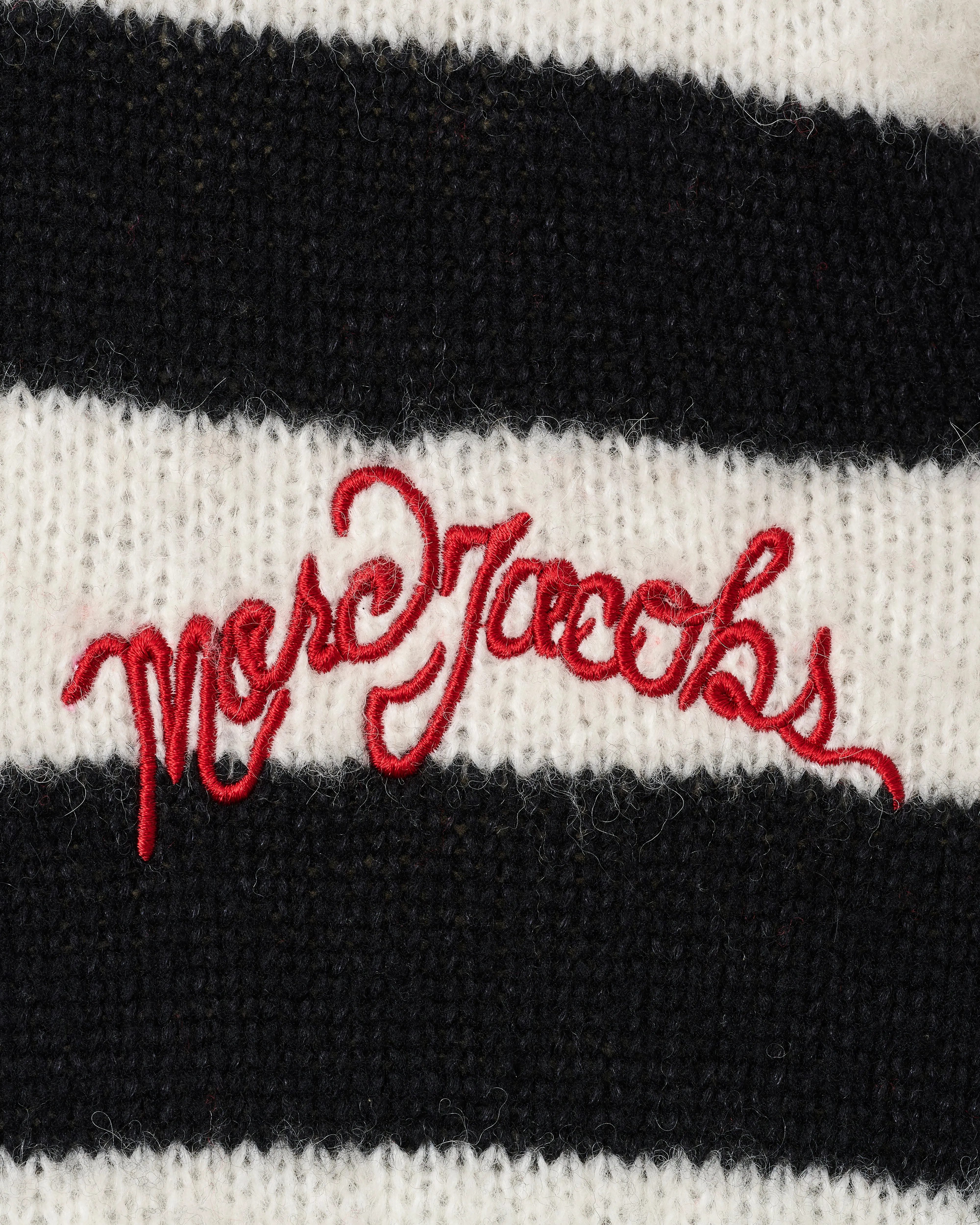 Marc Jacobs - Women's The Striped Brushed Logo Sweater - (Black/White)