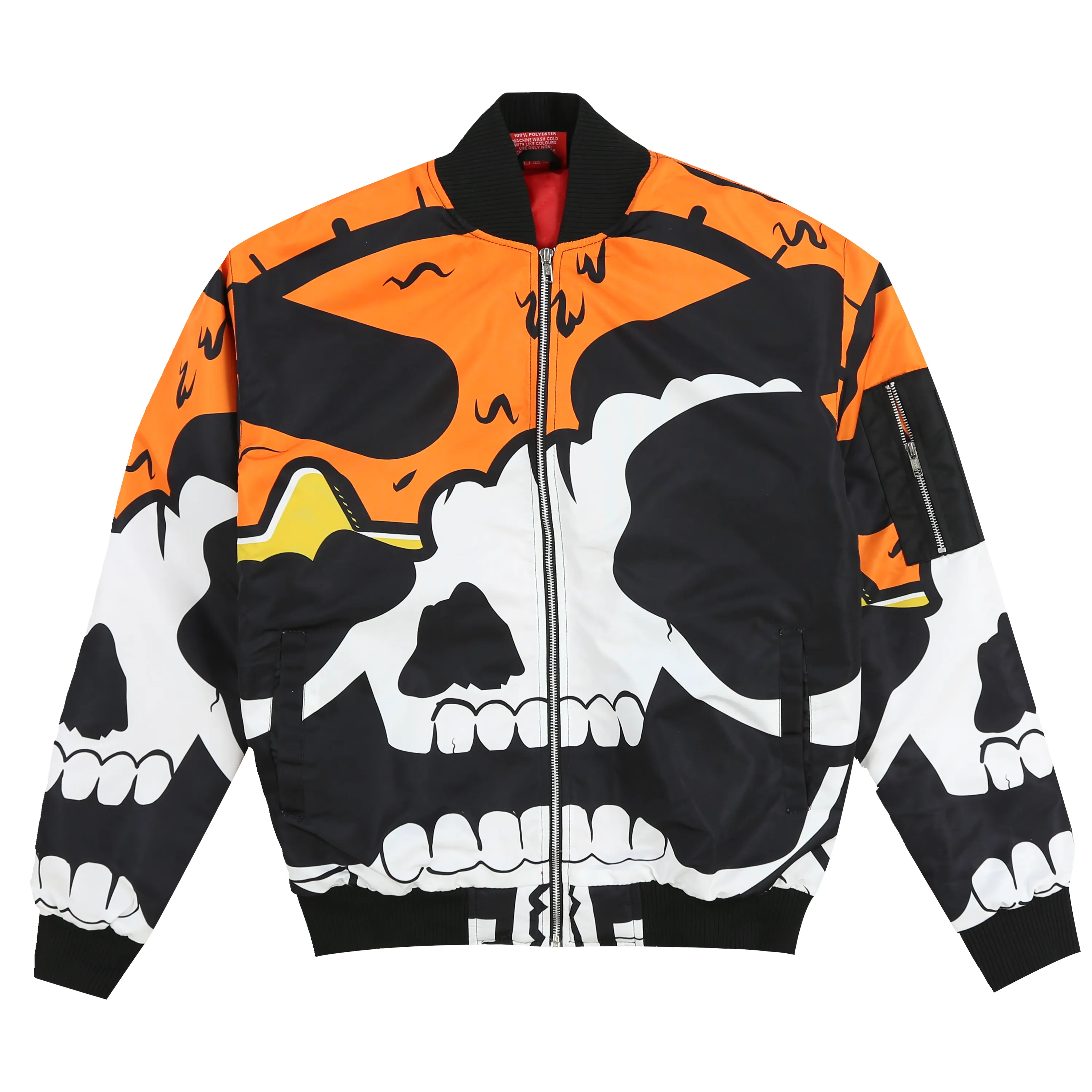 Melted Sun Bomber Jacket (Orange)