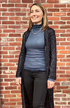 Midnight Sequin Cardigan