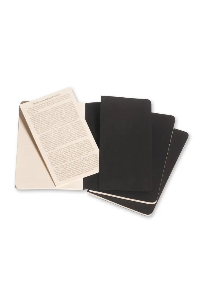 Moleskine - Cahier Notebook - Set Of 3 - Pocket