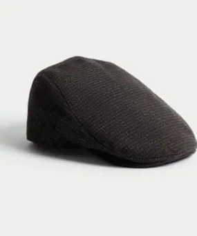 M&S Collection Mens M&S Collection Textured Flat Cap with Thermowarmth™