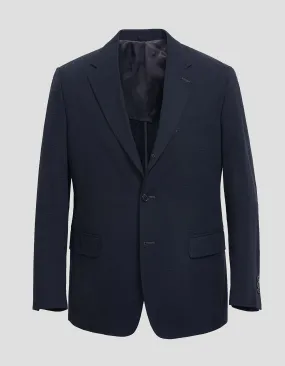 NAVY COTTON SEERSUCKER SPORT COAT -  MTO