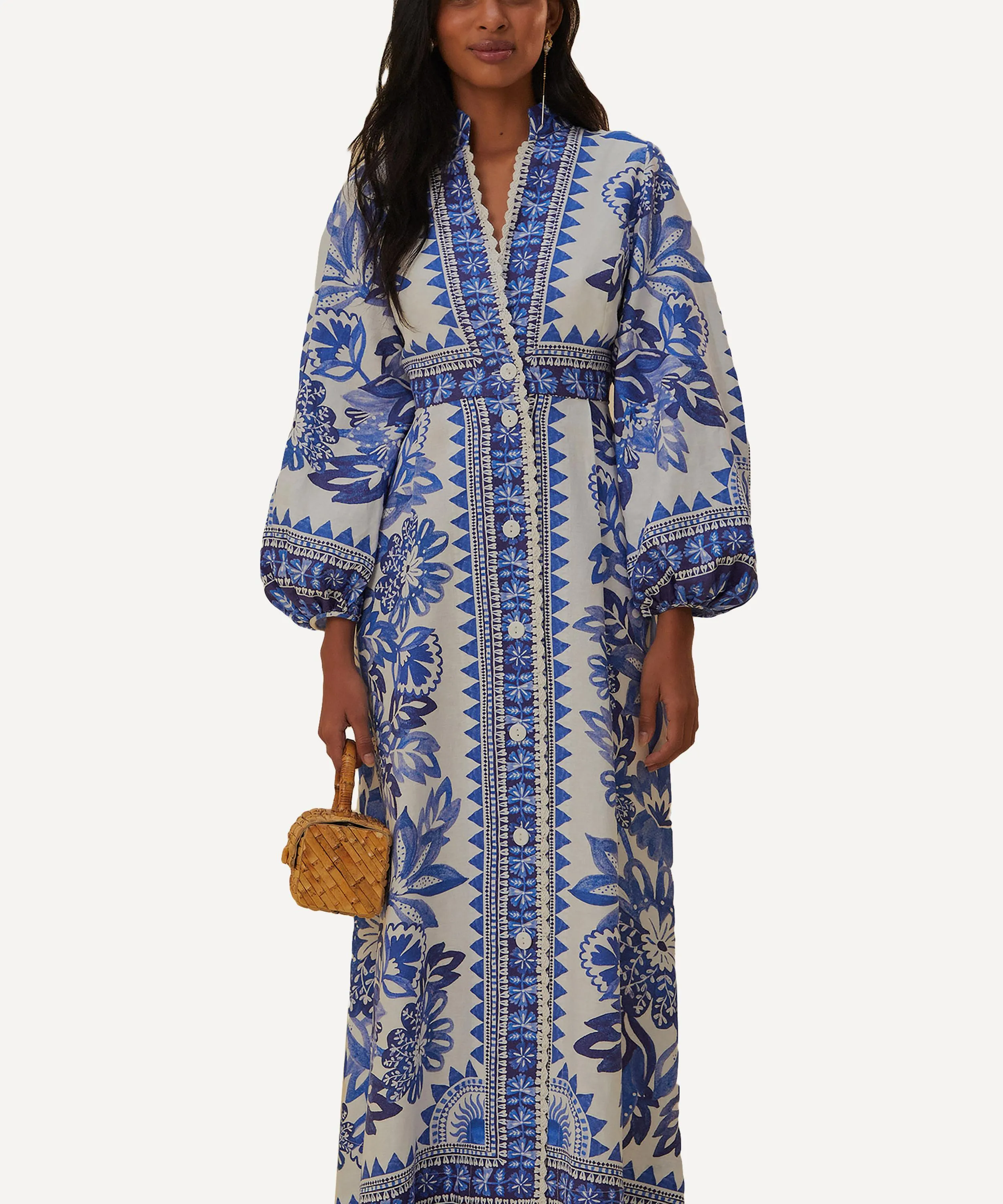 Off-White Flora Tapestry Maxi Dress