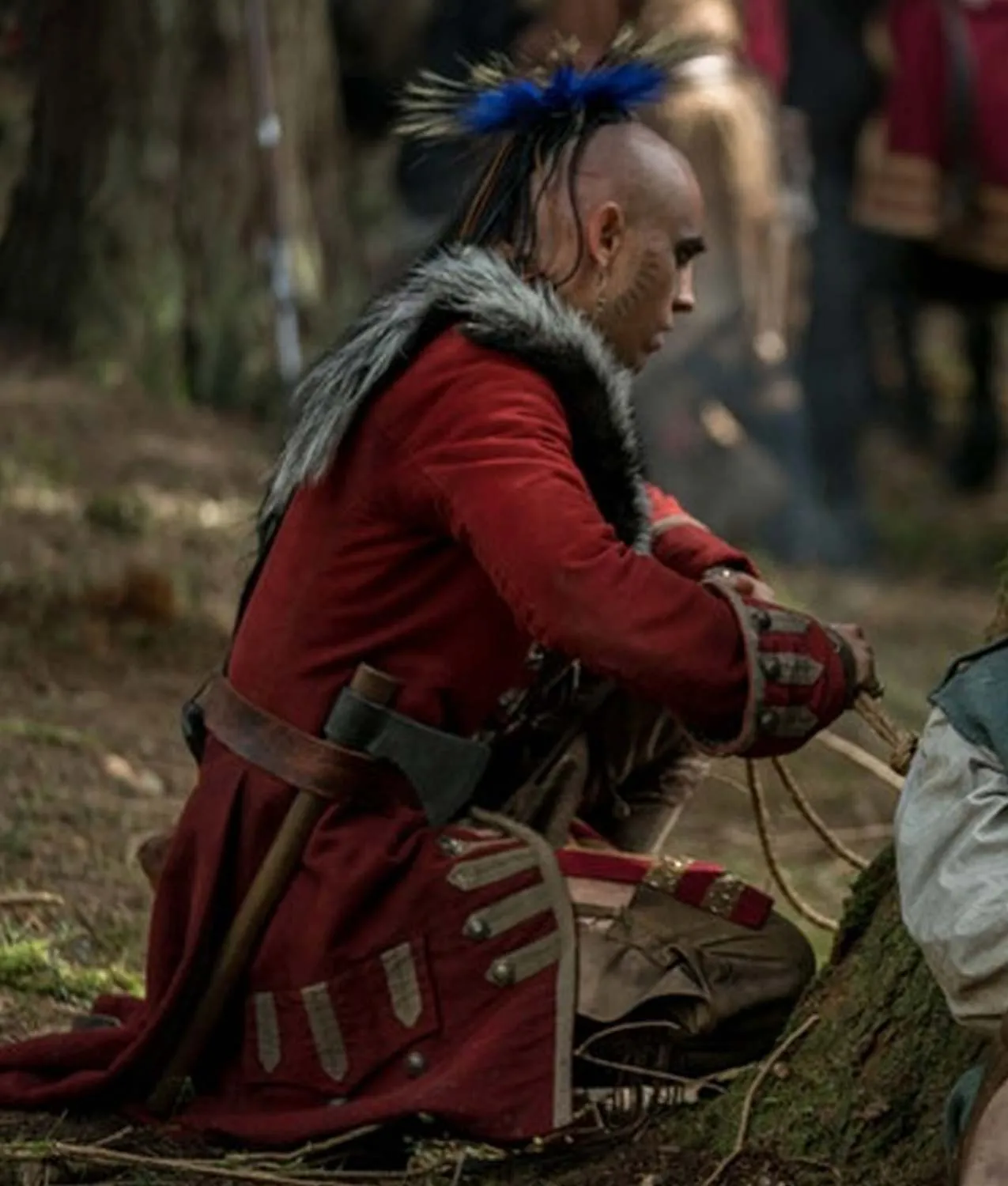 Outlander S04 Kaheroton Coat | Braeden Clarke Red Coat