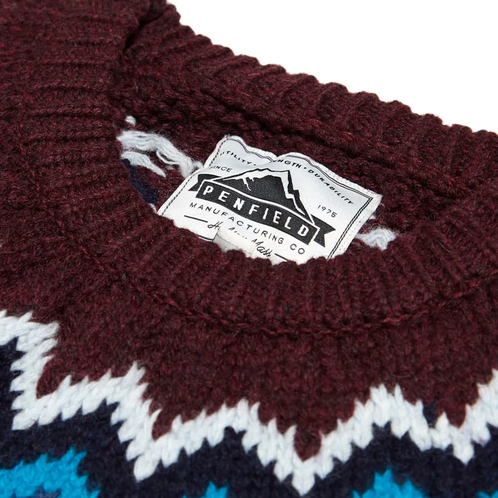 Penfield Lewisville Knitted CrewBurgundy